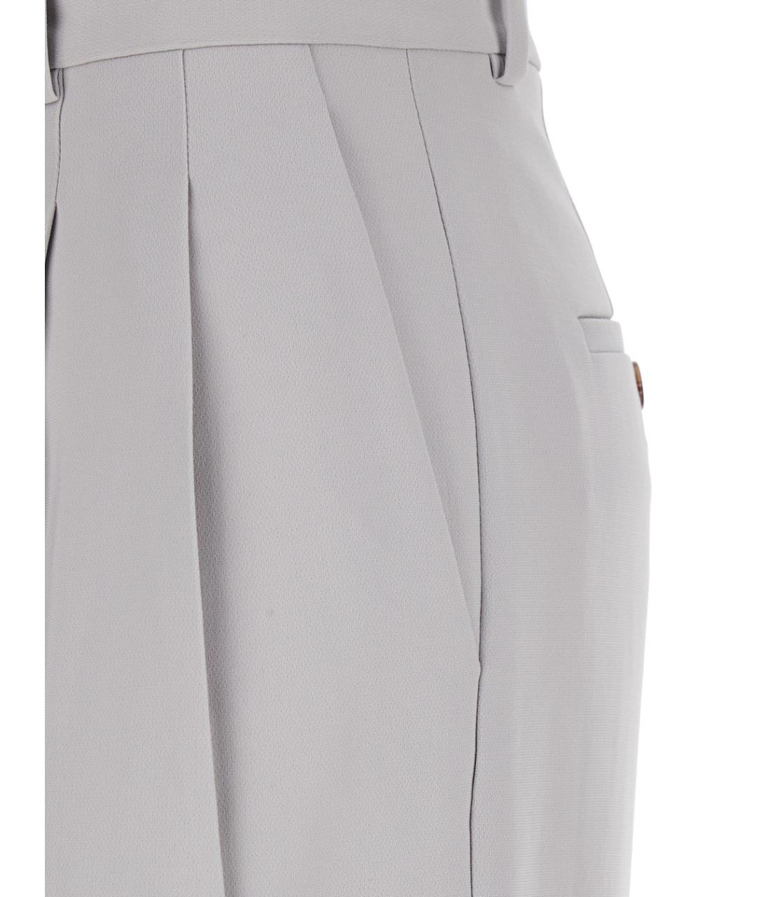 THEORY Серые прямые брюки, фото 3