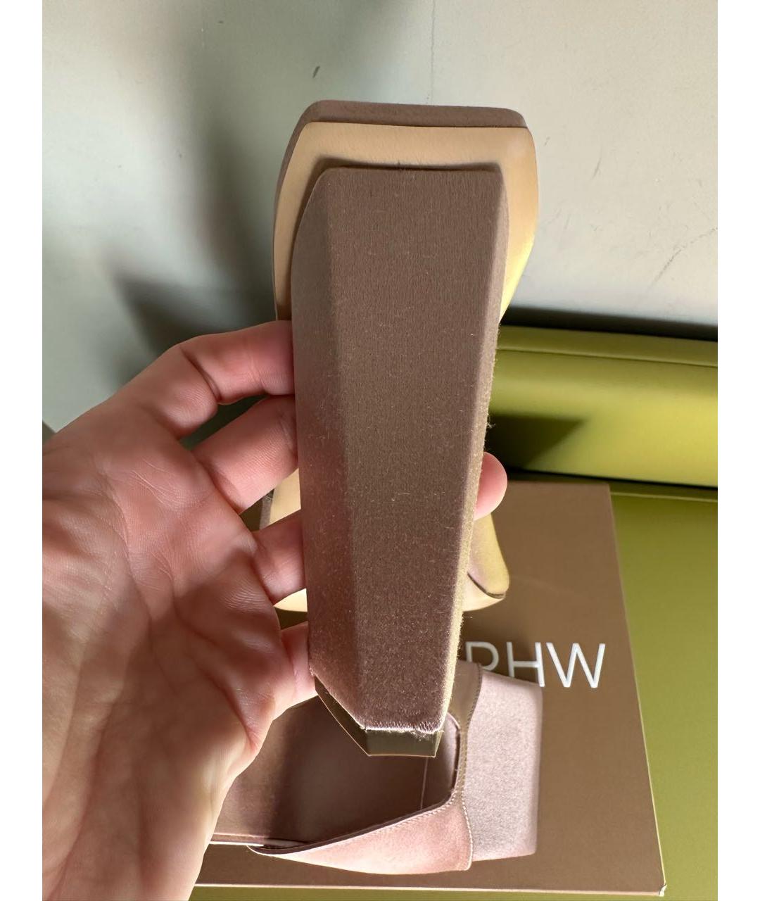 GIABORGHINI Бежевые текстильные мюли, фото 7