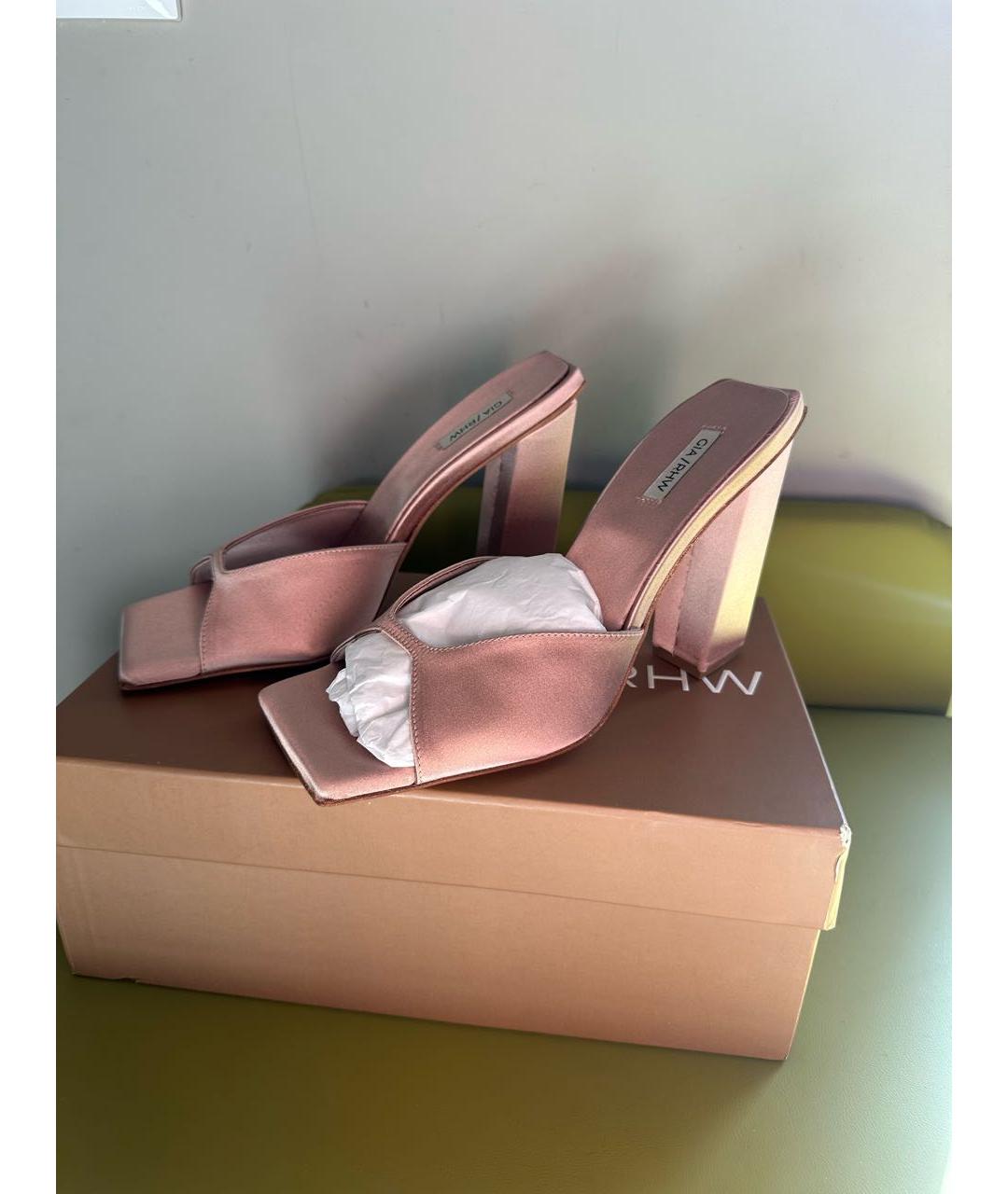 GIABORGHINI Бежевые текстильные мюли, фото 2