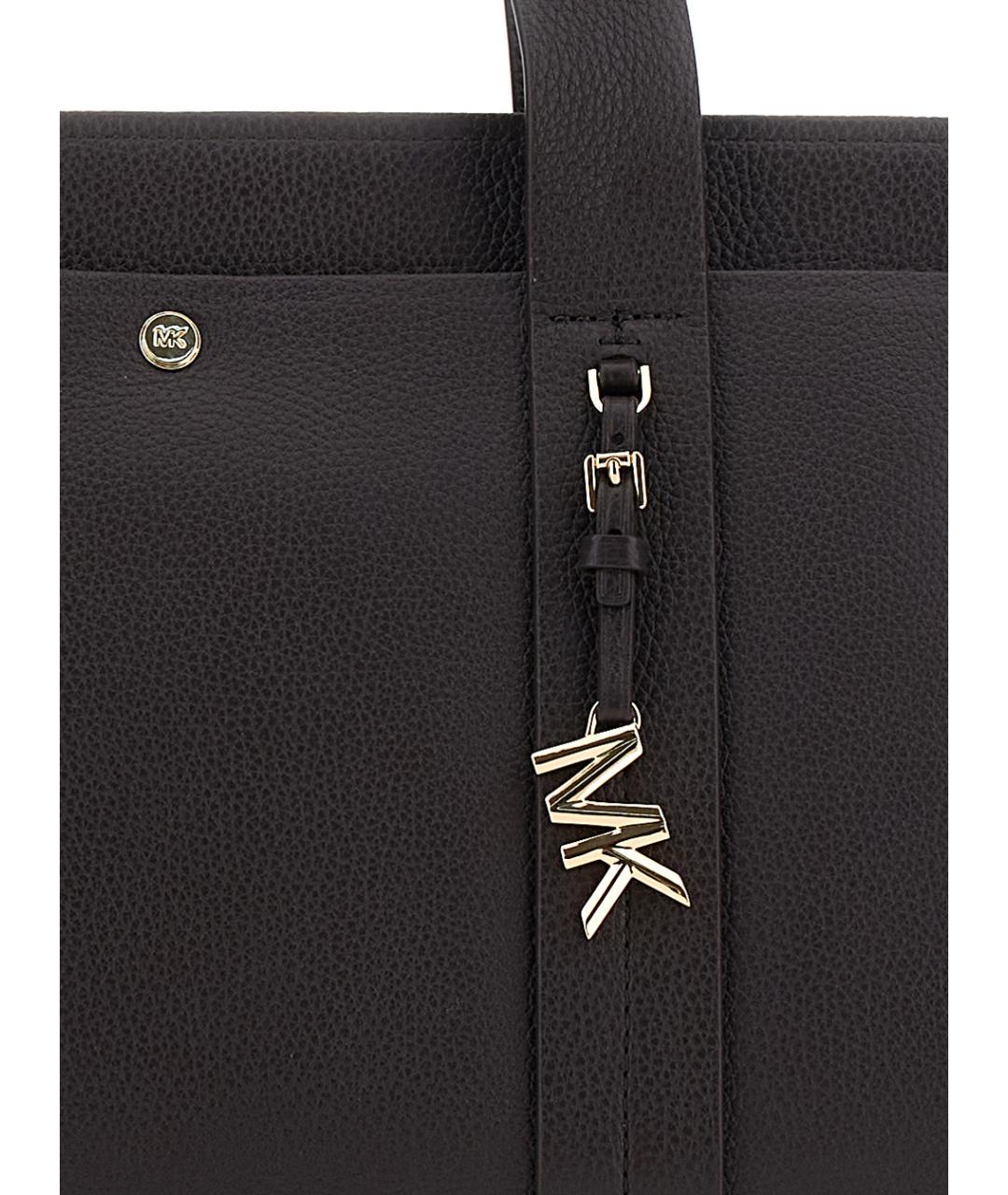 MICHAEL MICHAEL KORS Коричневая кожаная сумка через плечо, фото 3