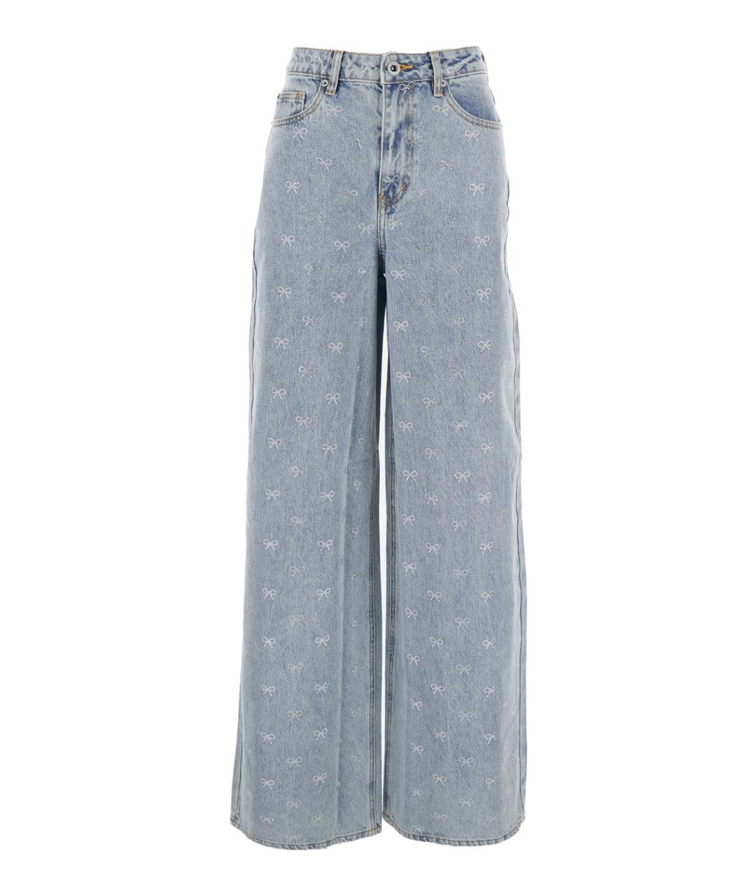 SELF-PORTRAIT Синие прямые джинсы, фото 1