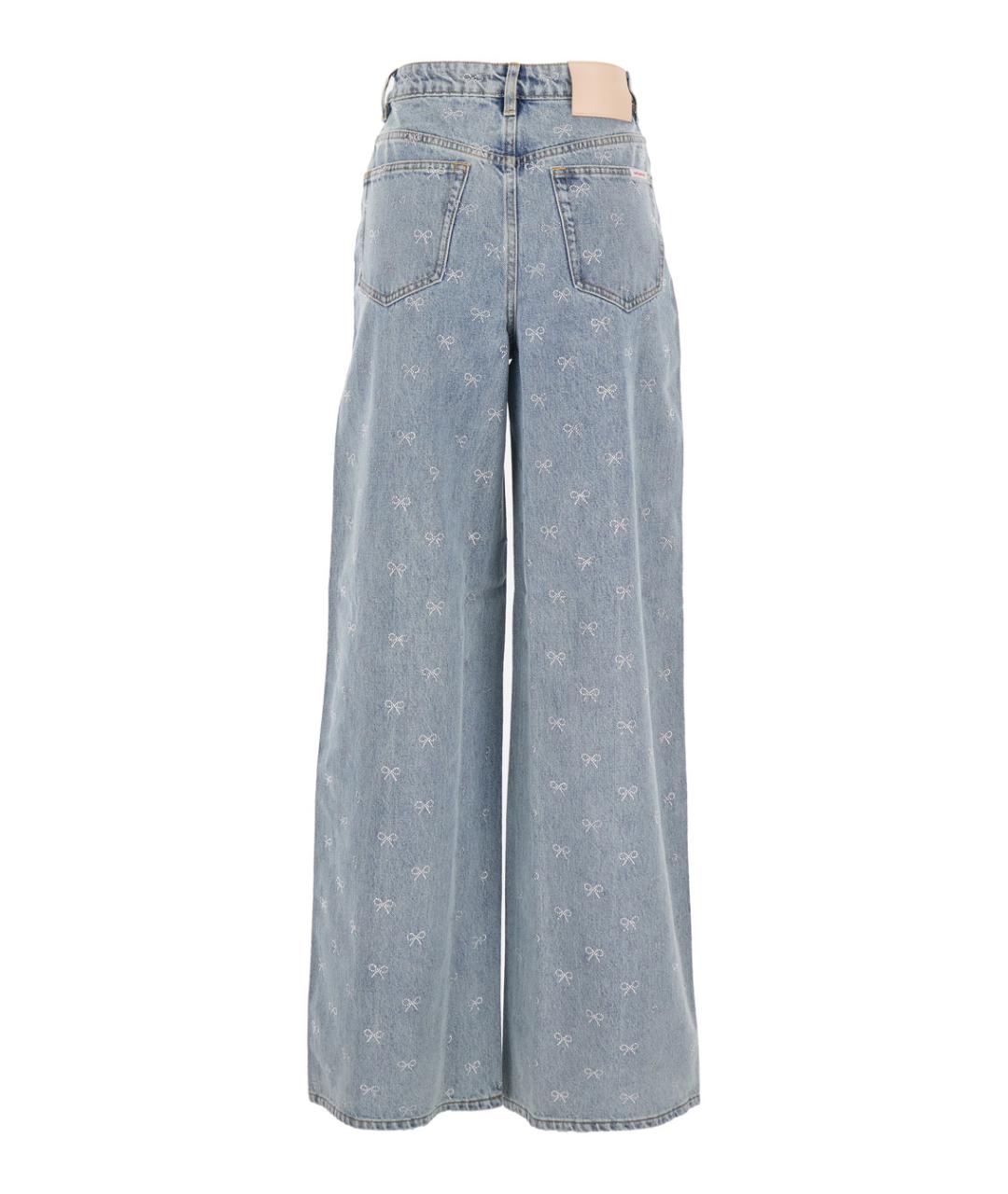 SELF-PORTRAIT Синие прямые джинсы, фото 2