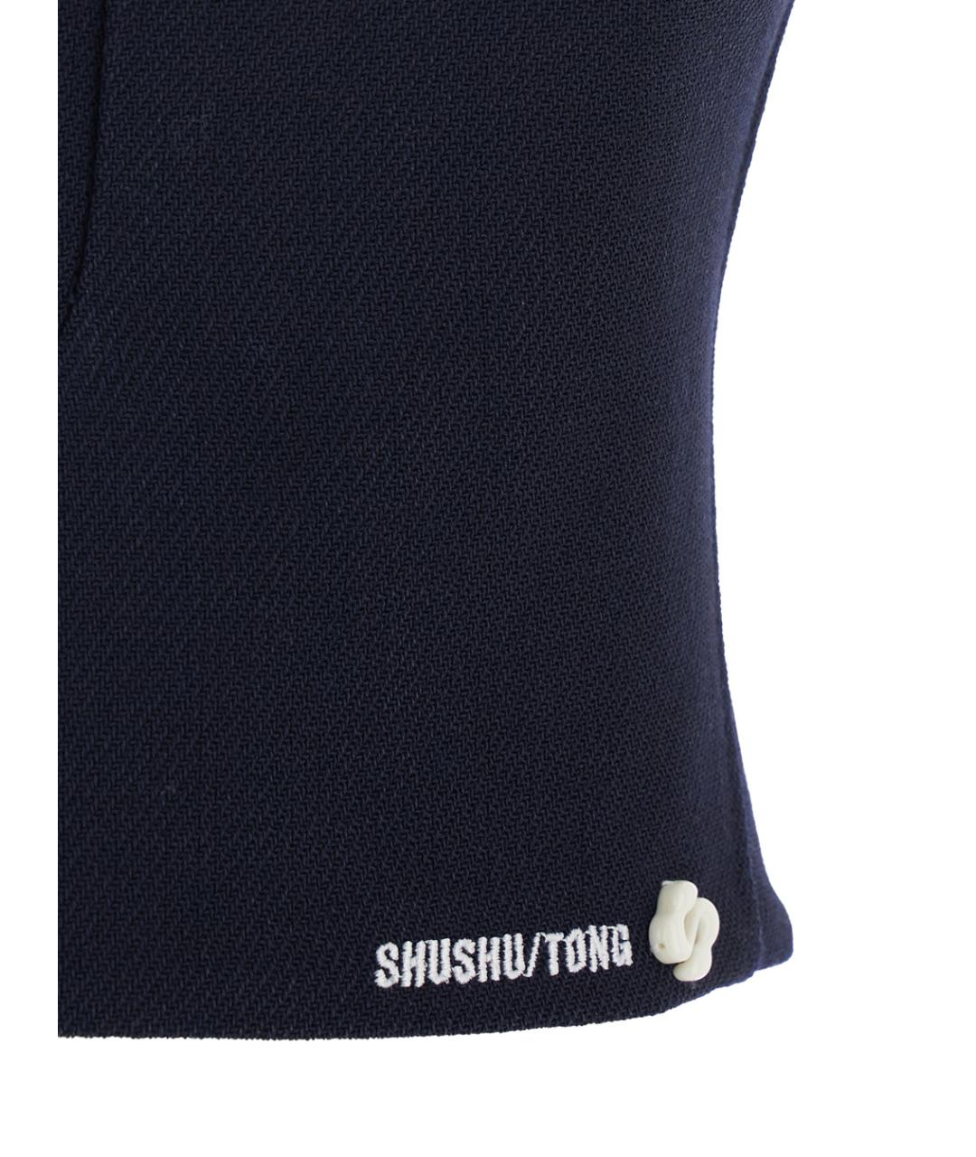 SHUSHU/TONG Черная шерстяная майка, фото 3