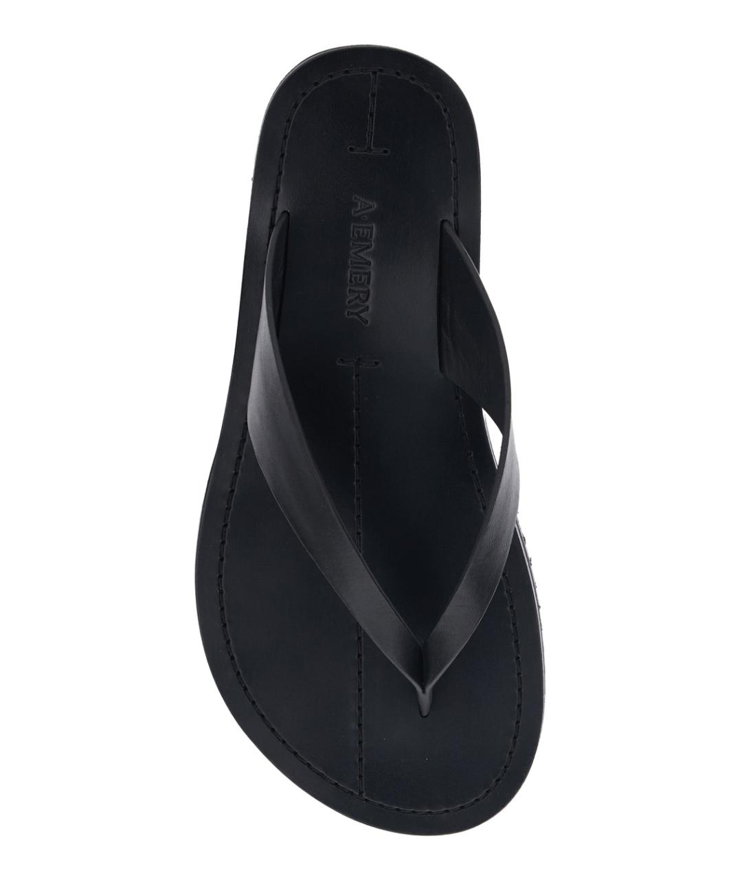 A.EMERY Черные кожаные сандалии, фото 4