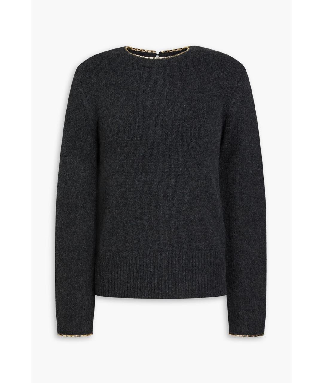 TOTEME Серый шерстяной джемпер / свитер, фото 4