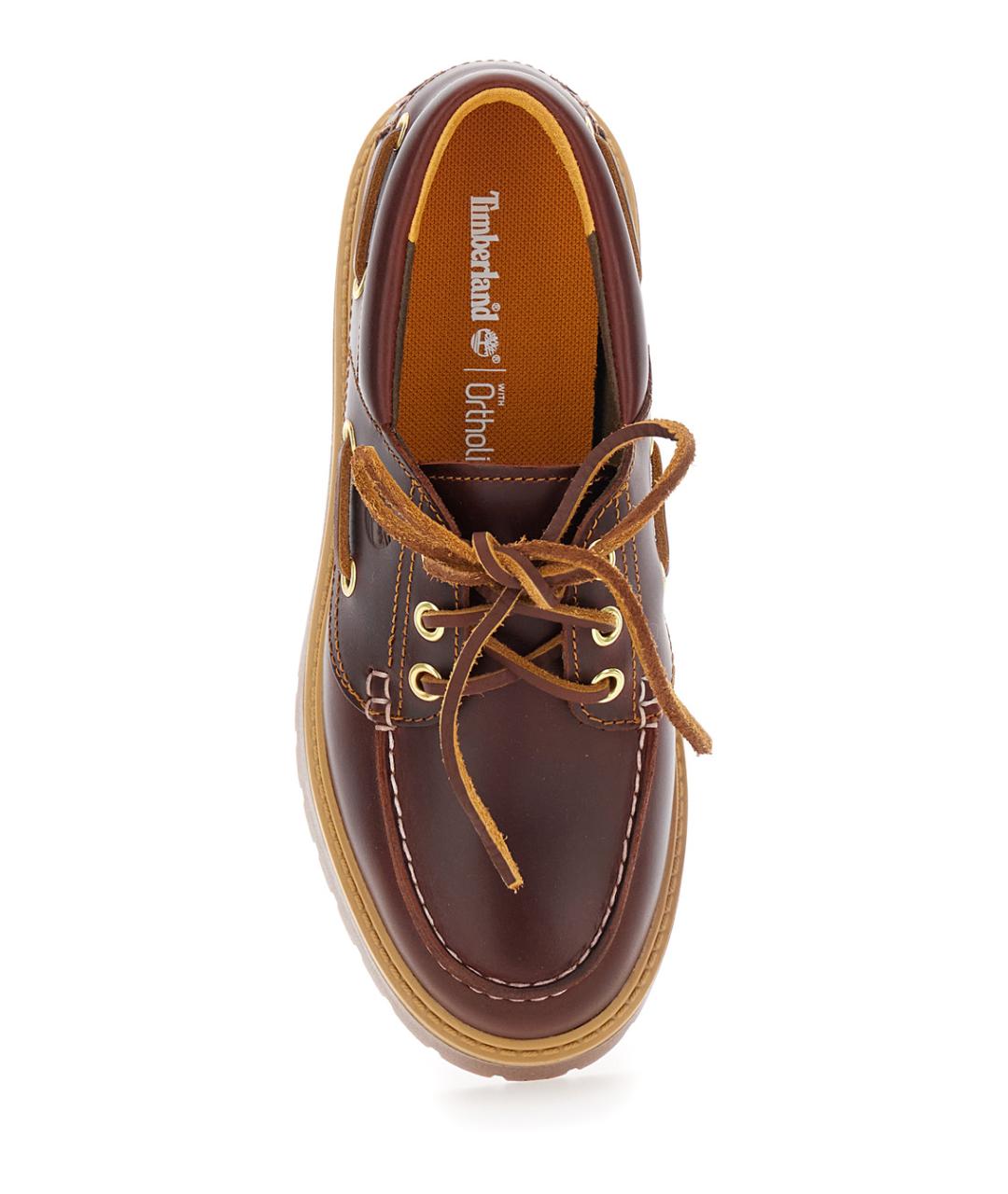 TIMBERLAND Бордовые кожаные лоферы, фото 4