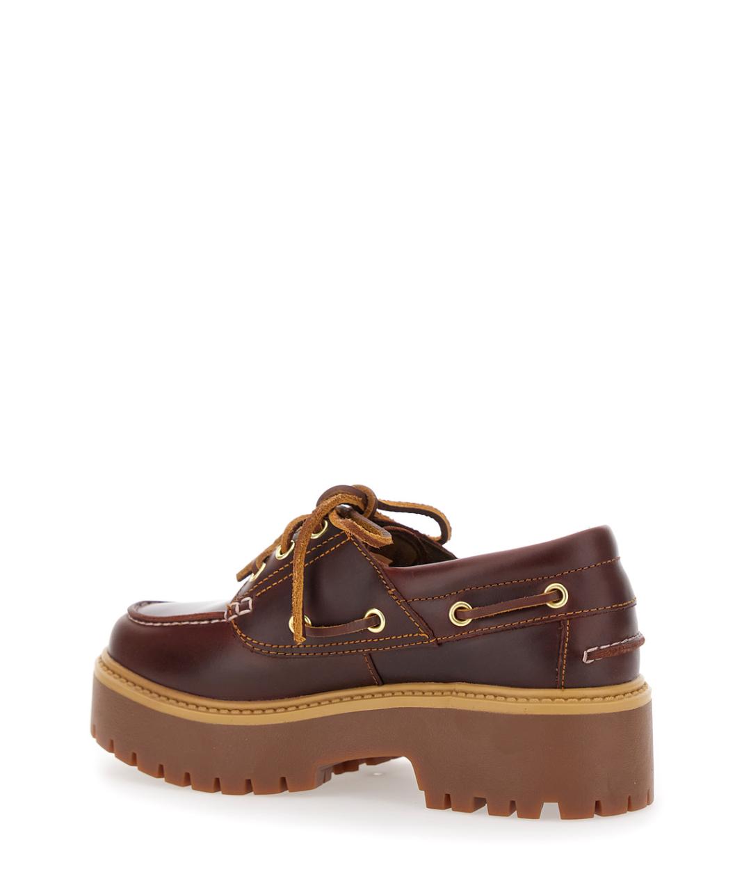 TIMBERLAND Бордовые кожаные лоферы, фото 3