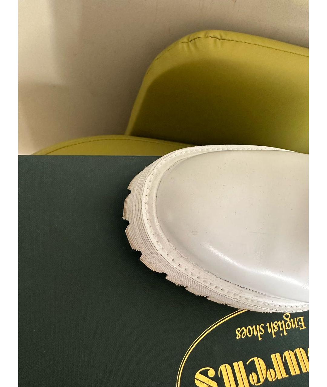 CHURCH'S Белые кожаные ботинки, фото 7