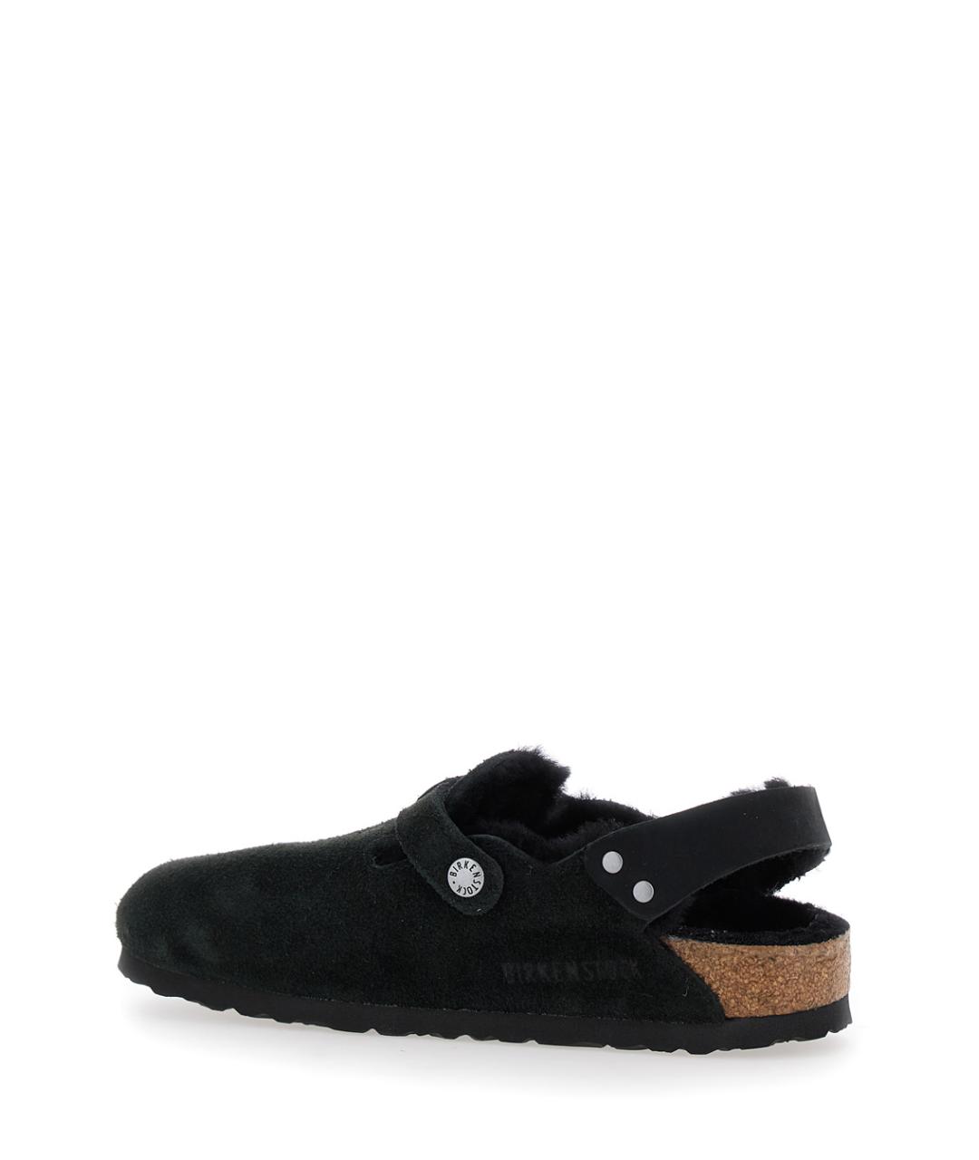 BIRKENSTOCK Черные замшевые мюли, фото 3