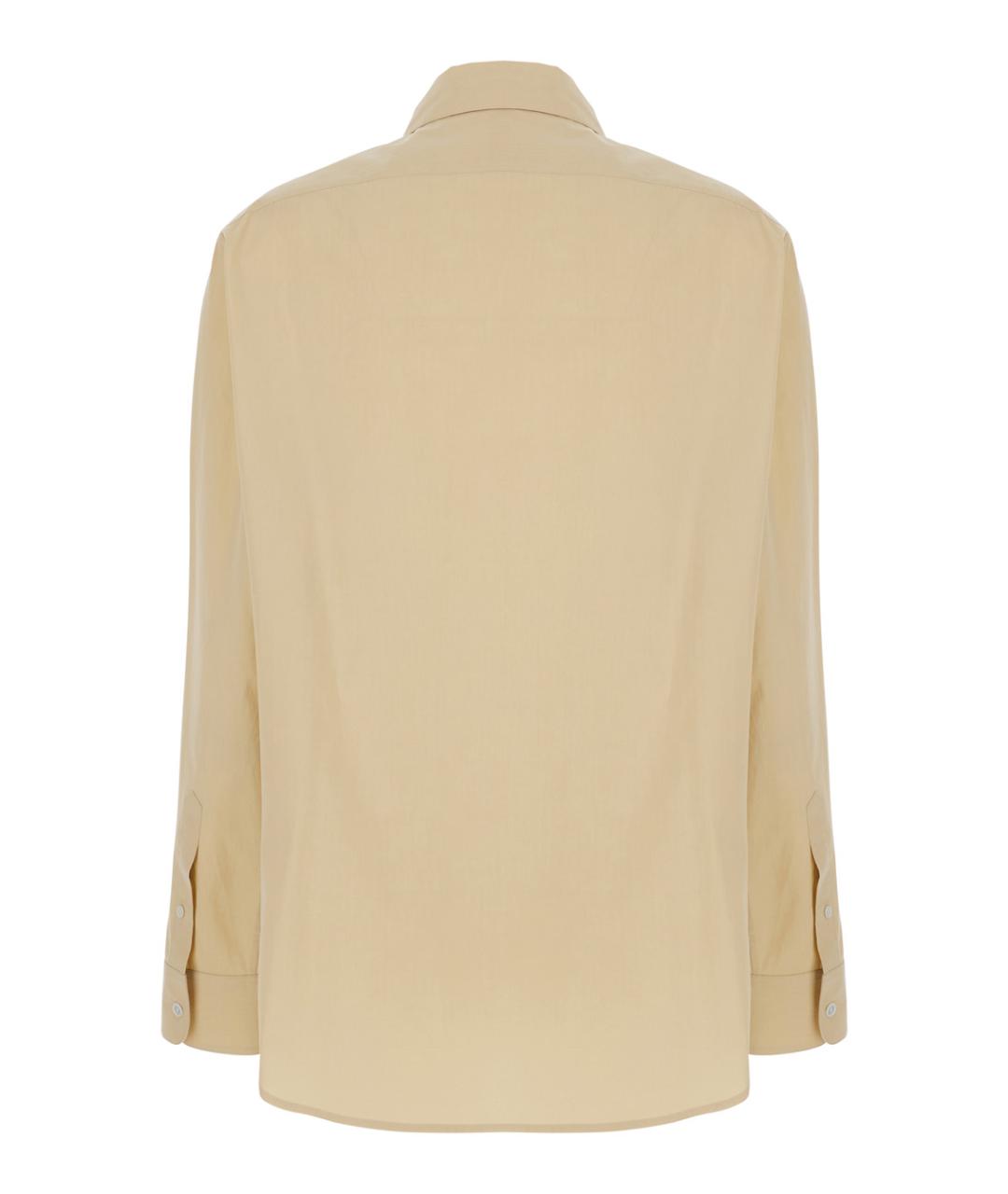 THE ROW Бежевая хлопковая рубашка, фото 2