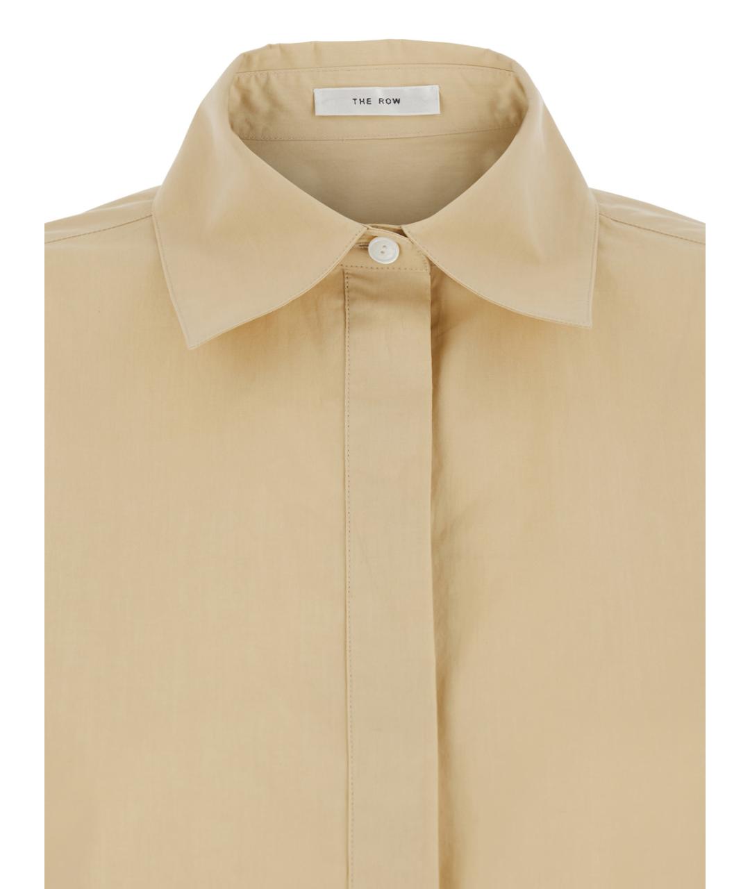THE ROW Бежевая хлопковая рубашка, фото 3