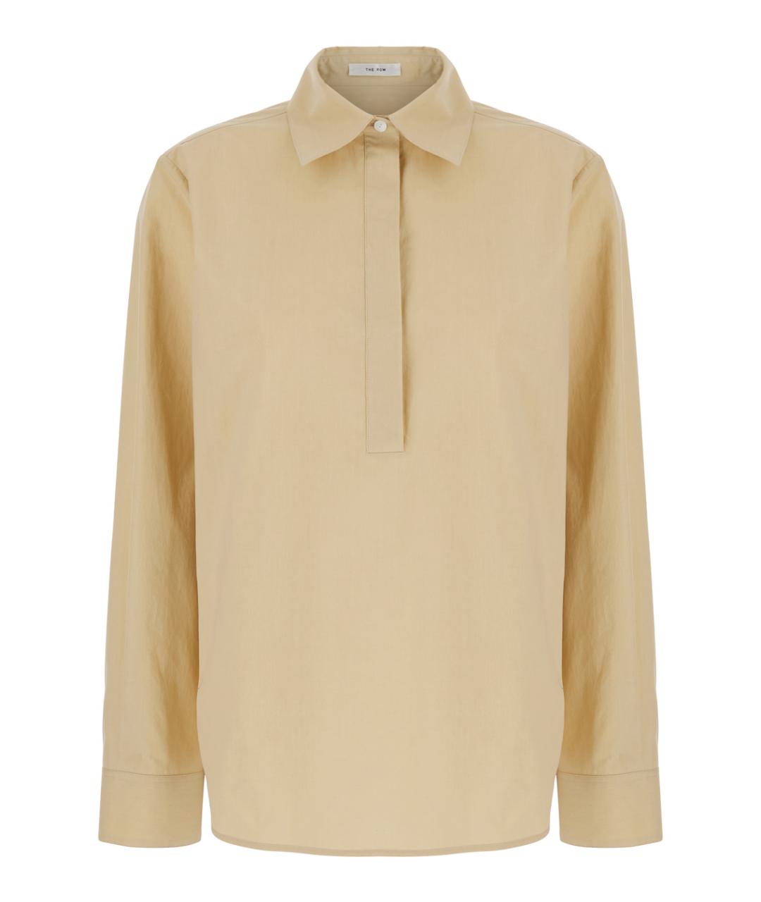 THE ROW Бежевая хлопковая рубашка, фото 1