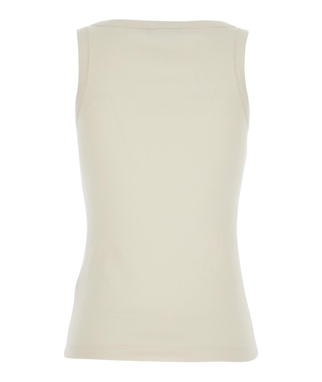 FABIANA FILIPPI Белая хлопковая майка, фото 2