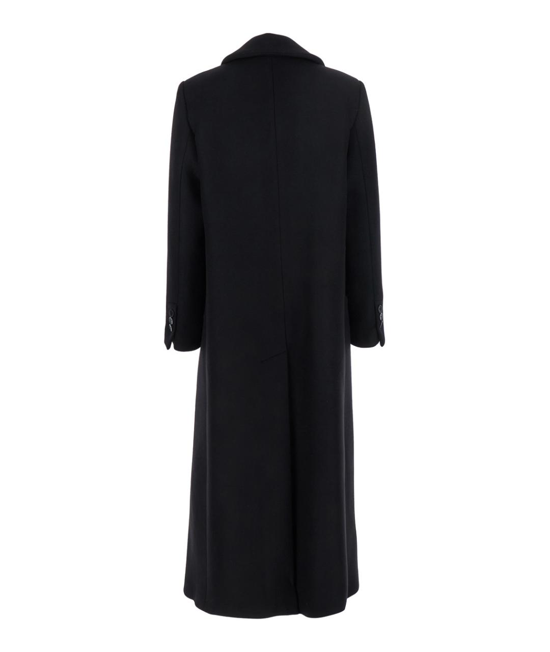 SEMICOUTURE Черное шерстяное пальто, фото 2