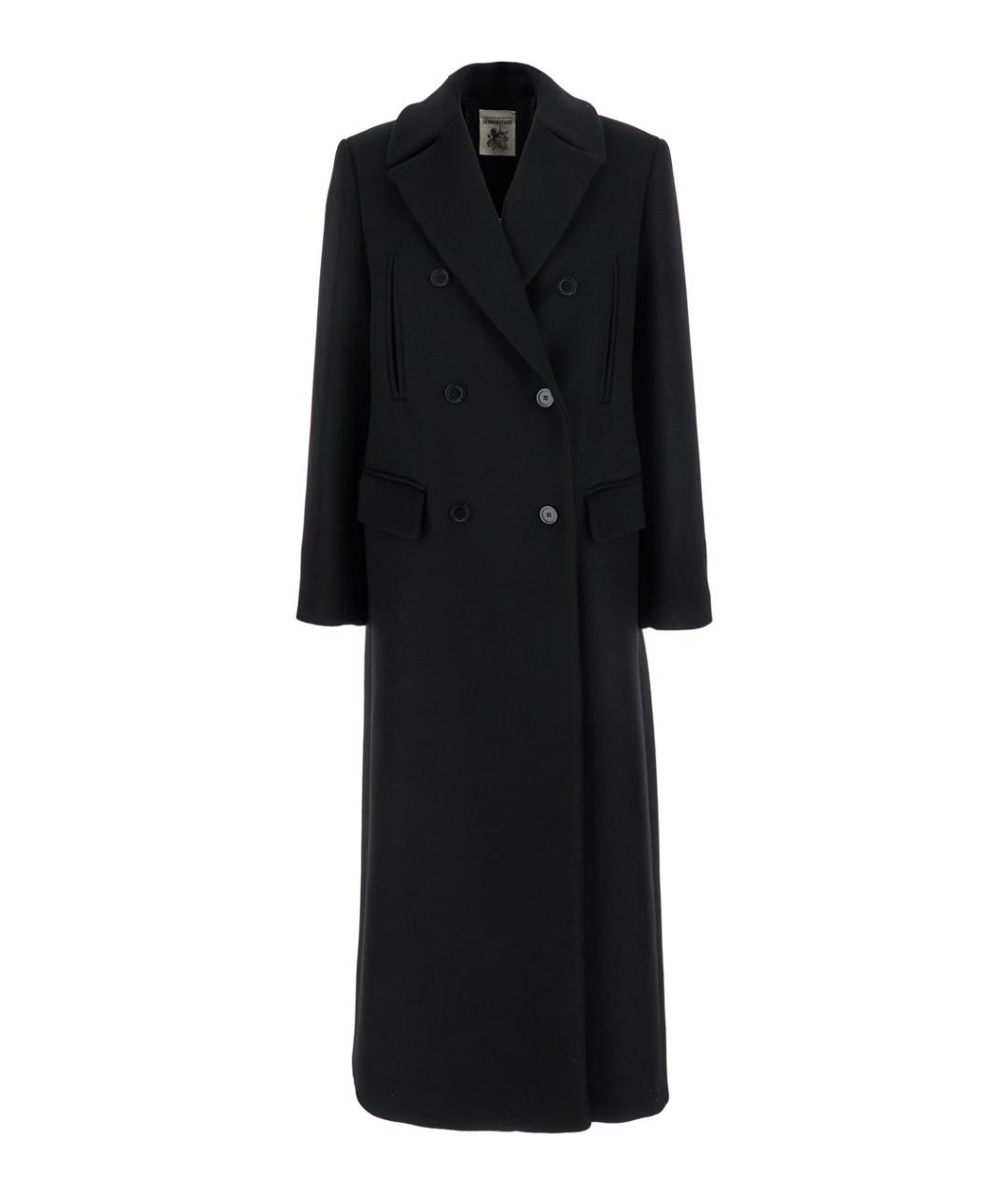 SEMICOUTURE Черное шерстяное пальто, фото 1