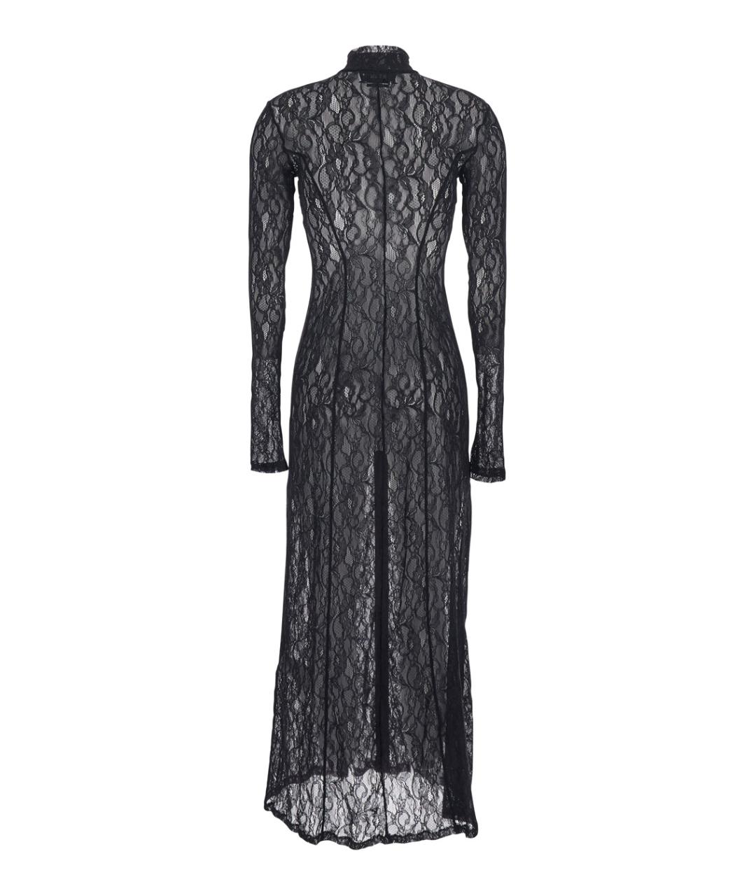 MSGM Черное полиамидовое вечернее платье, фото 2