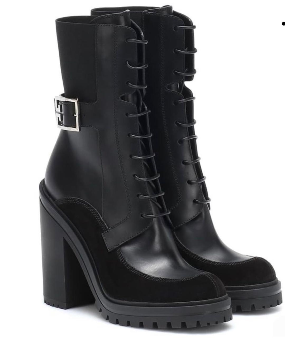 GIVENCHY Черные кожаные ботильоны, фото 6