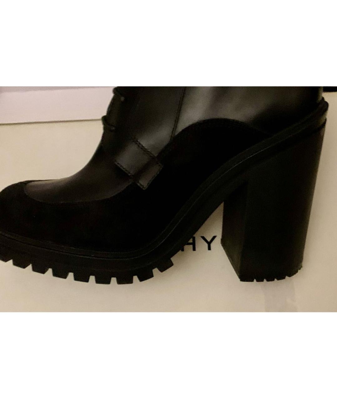 GIVENCHY Черные кожаные ботильоны, фото 5