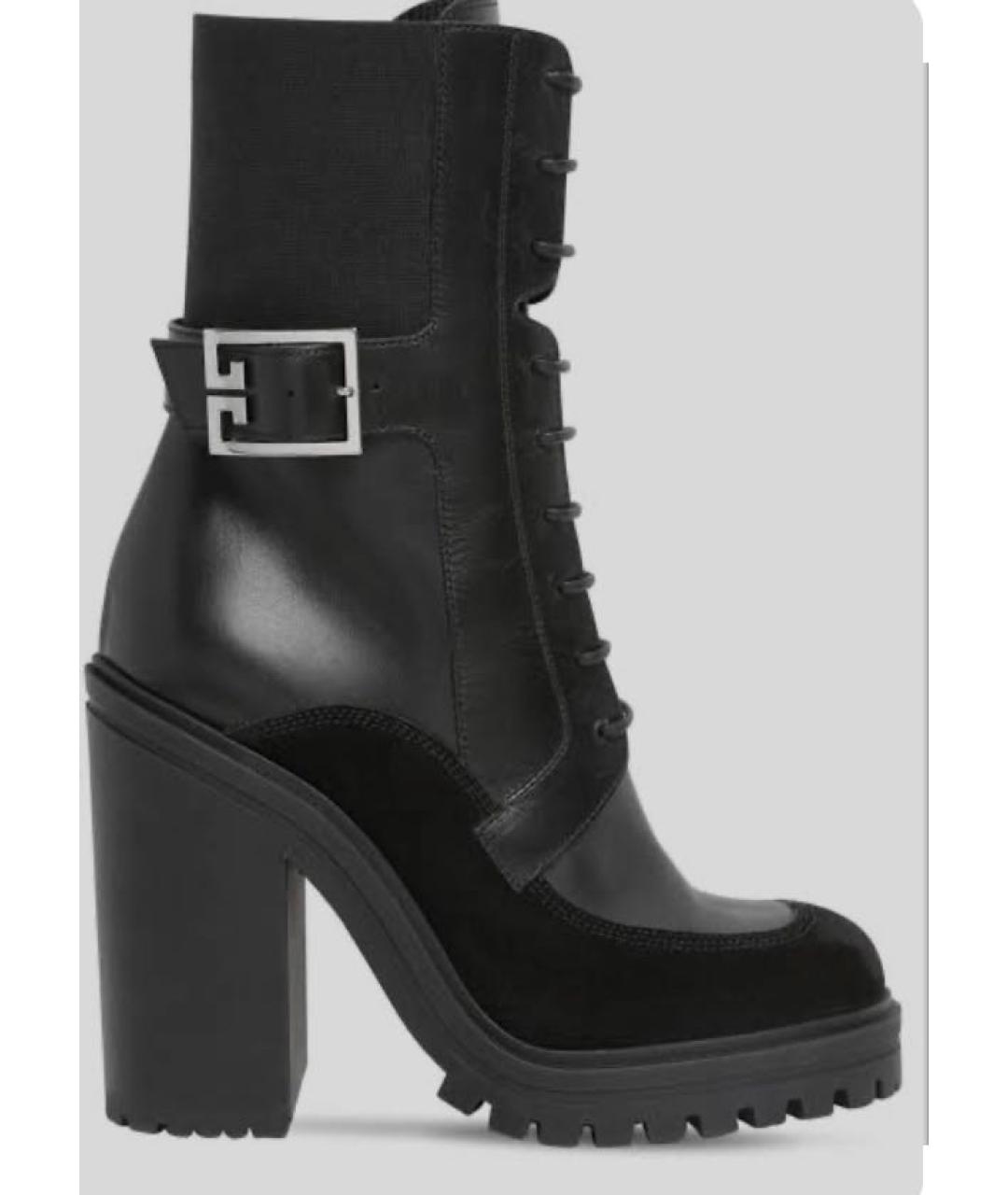 GIVENCHY Черные кожаные ботильоны, фото 9