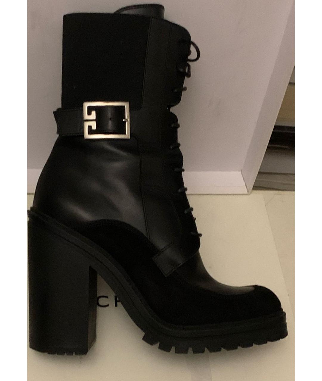 GIVENCHY Черные кожаные ботильоны, фото 8