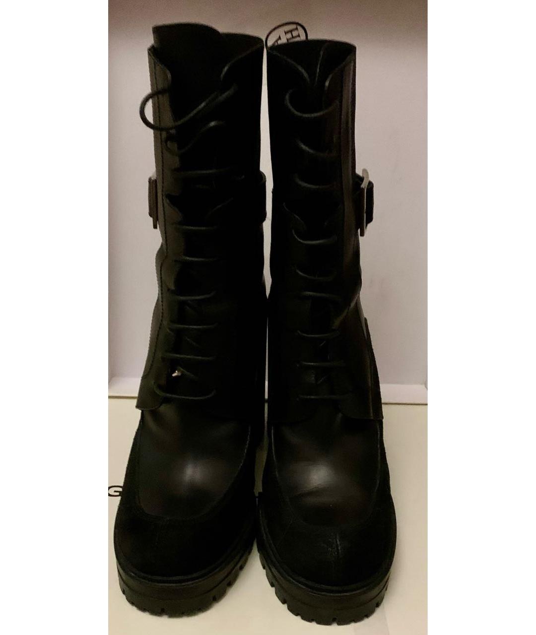 GIVENCHY Черные кожаные ботильоны, фото 4