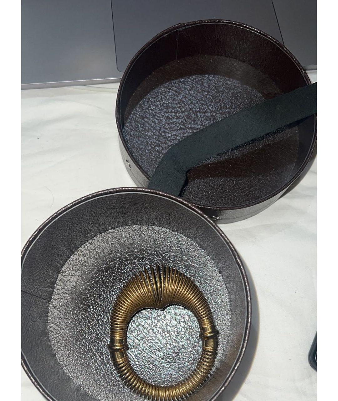 ALAIA Золотой металлический браслет, фото 2