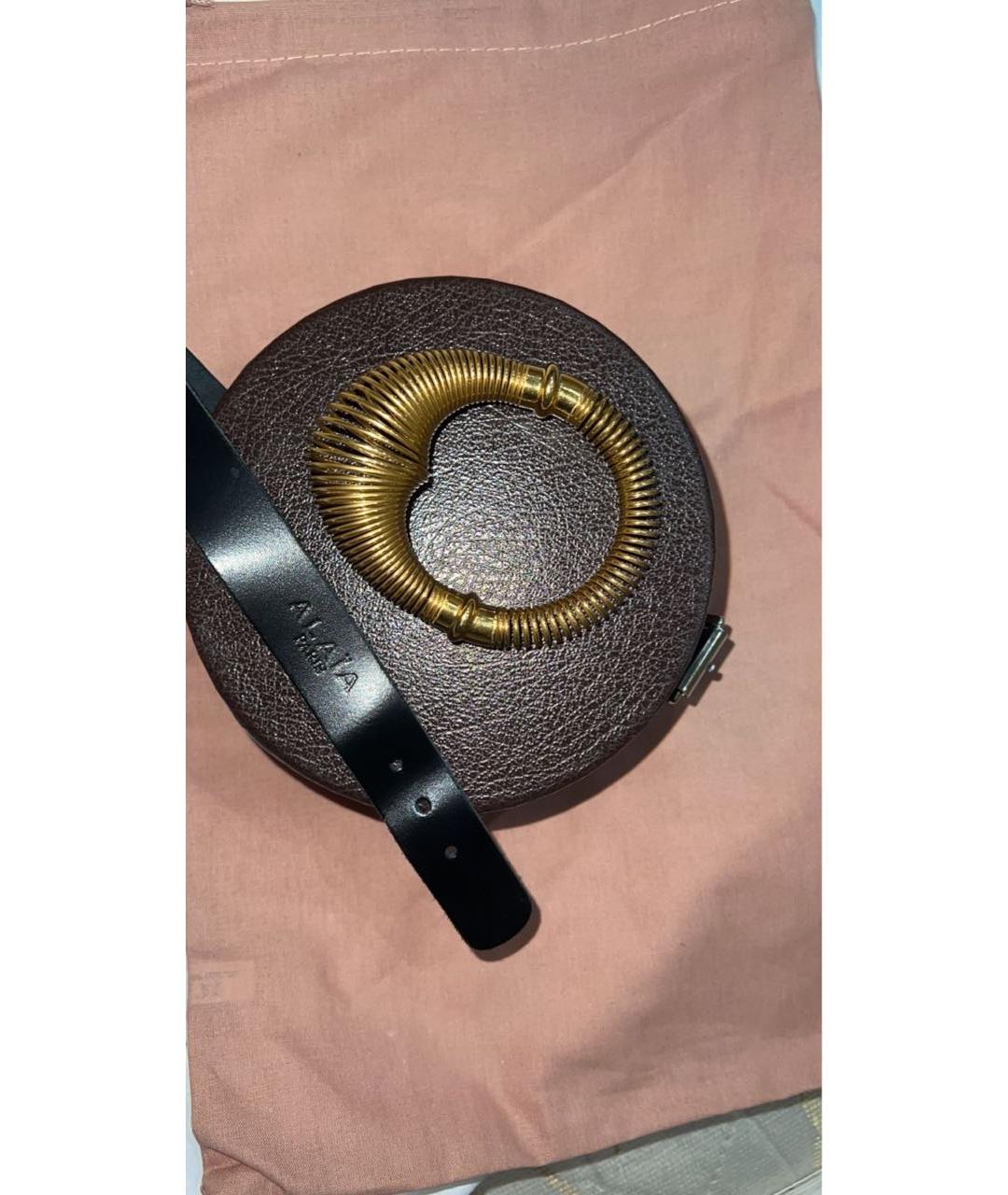 ALAIA Золотой металлический браслет, фото 3