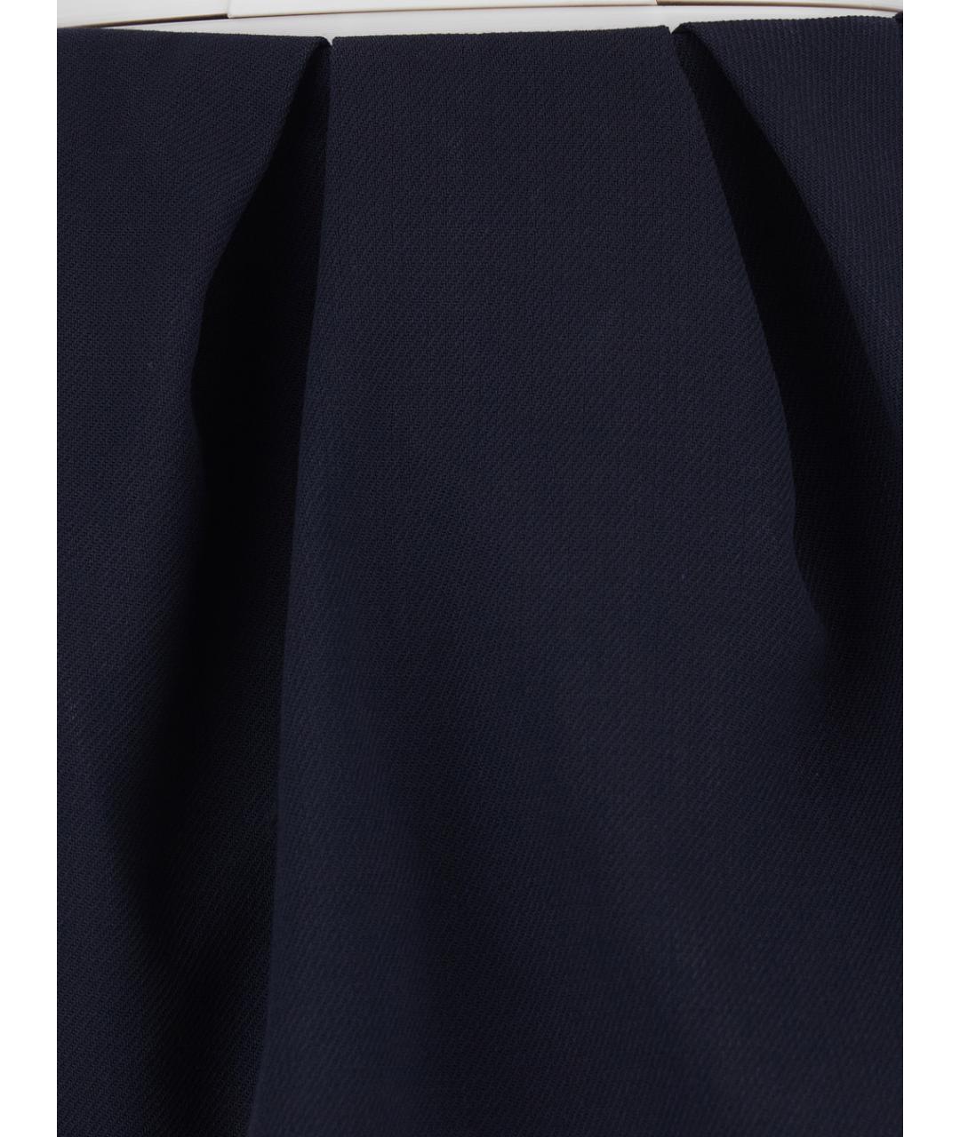 SHUSHU/TONG Синяя шерстяная юбка миди, фото 3