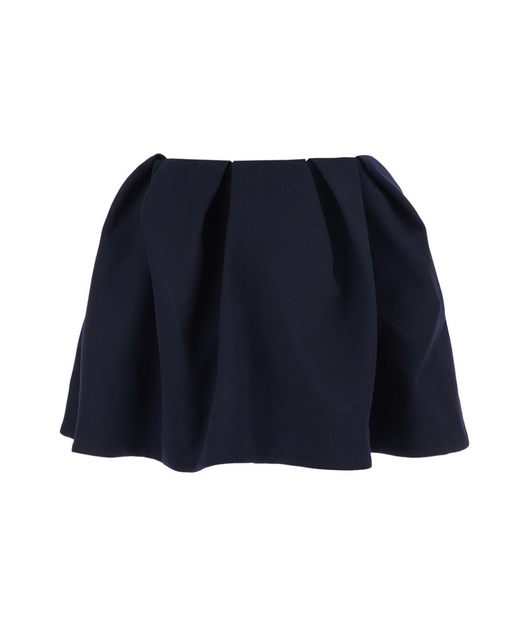 SHUSHU/TONG Синяя шерстяная юбка миди, фото 1