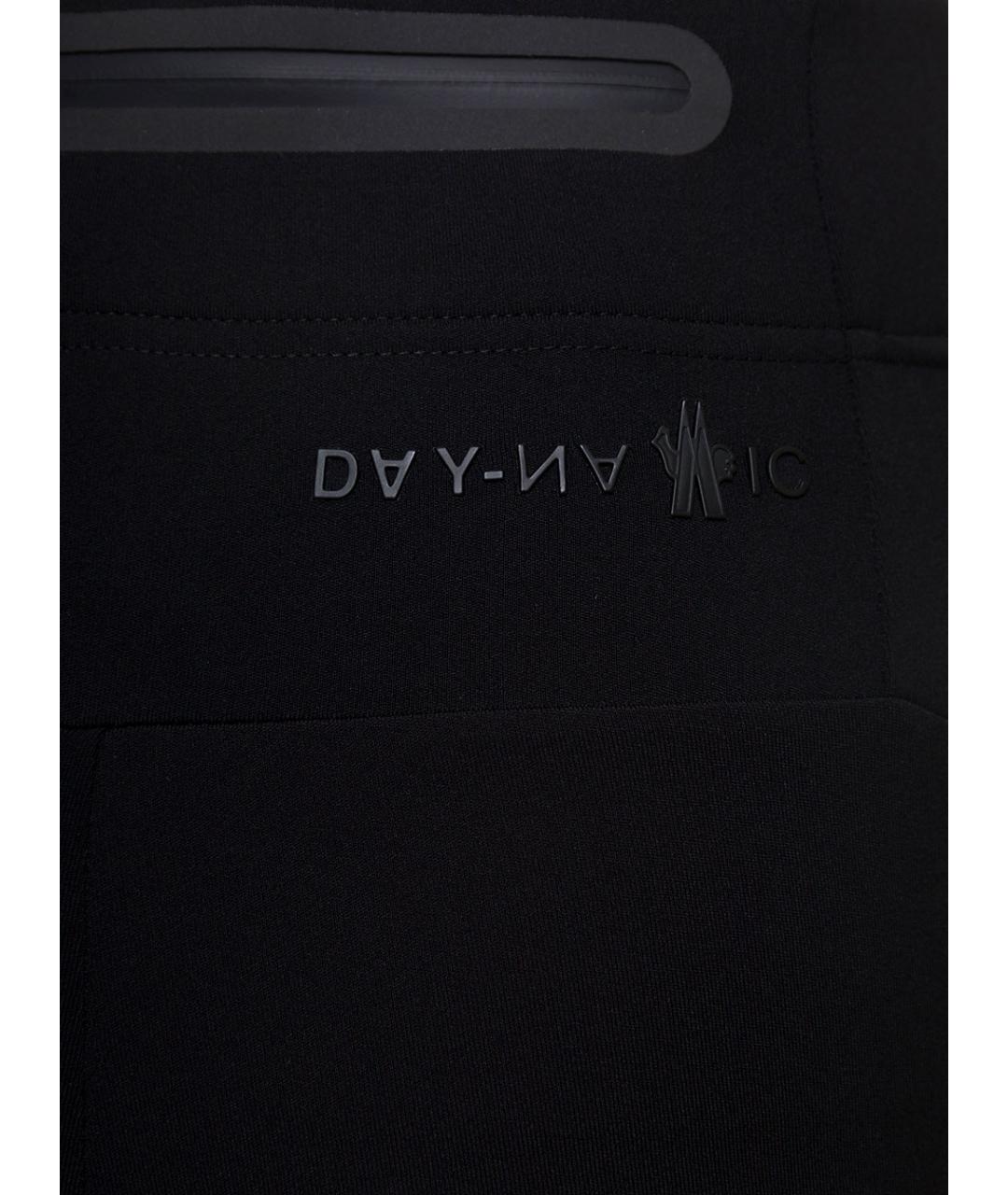 MONCLER GRENOBLE Черные полиамидовые леггинсы и велосипедки, фото 3