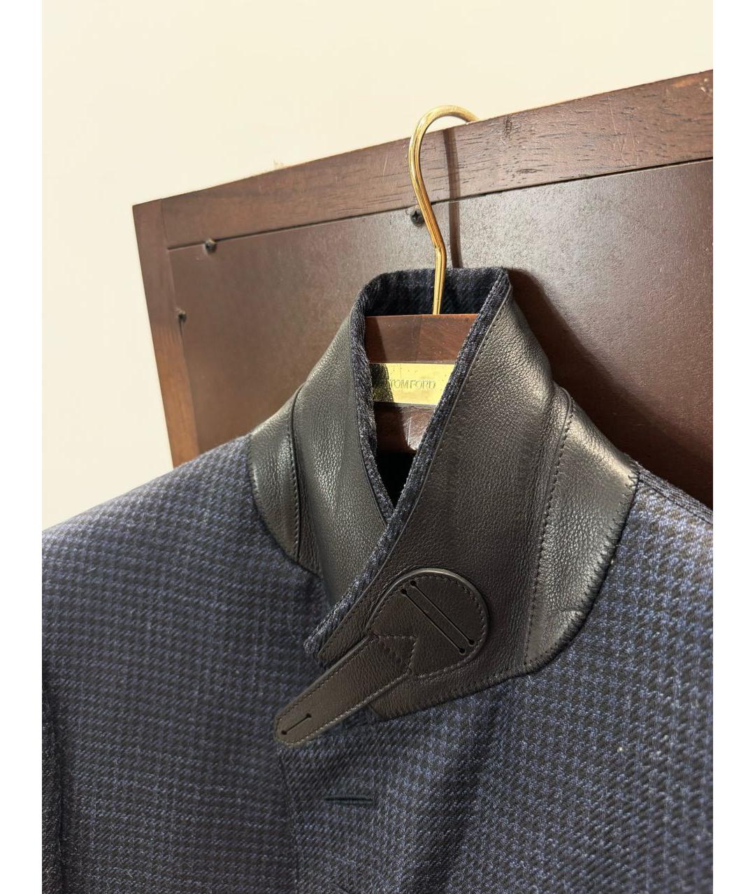 TOM FORD Темно-синий шерстяной пиджак, фото 3