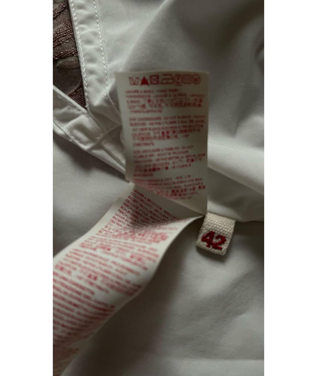 MARNI Белая хлопковая рубашка, фото 5