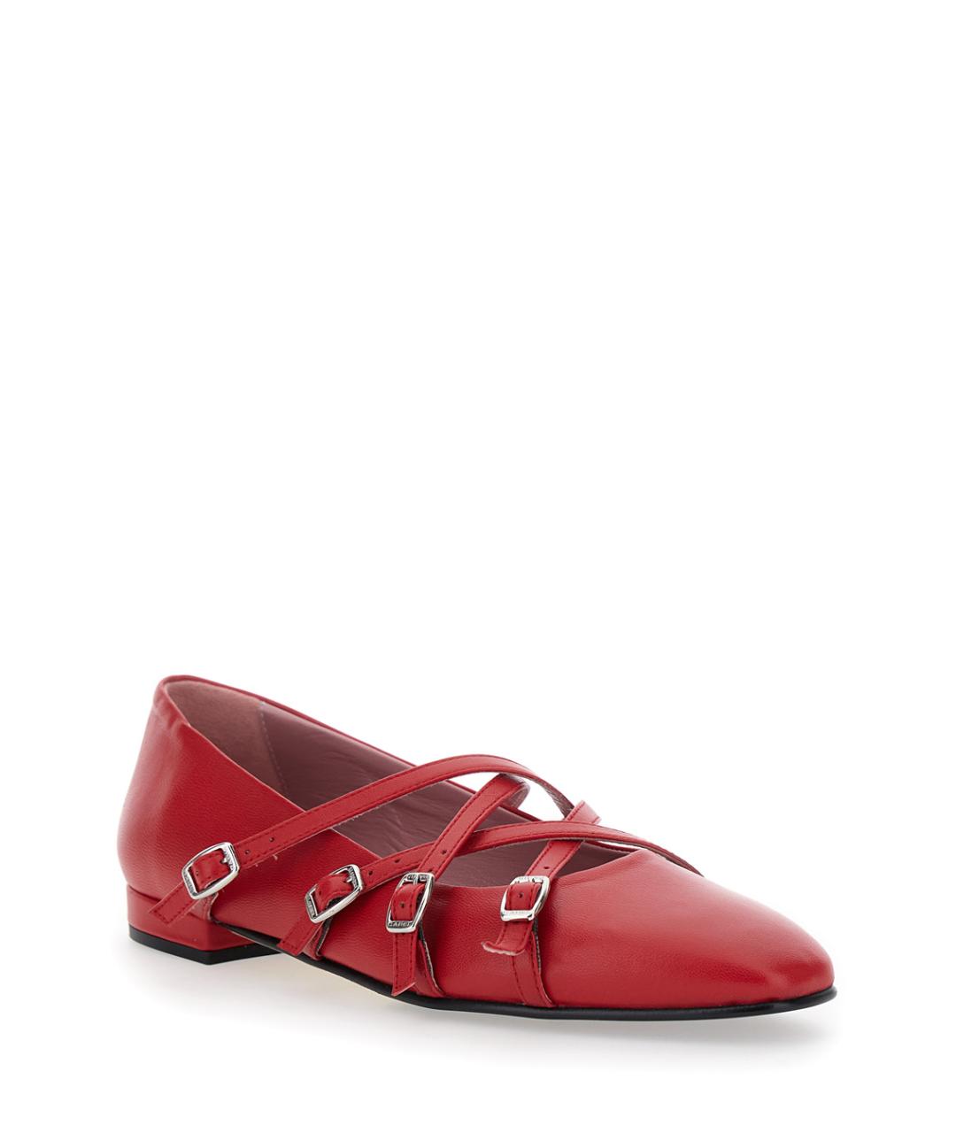CAREL Красные кожаные балетки, фото 2