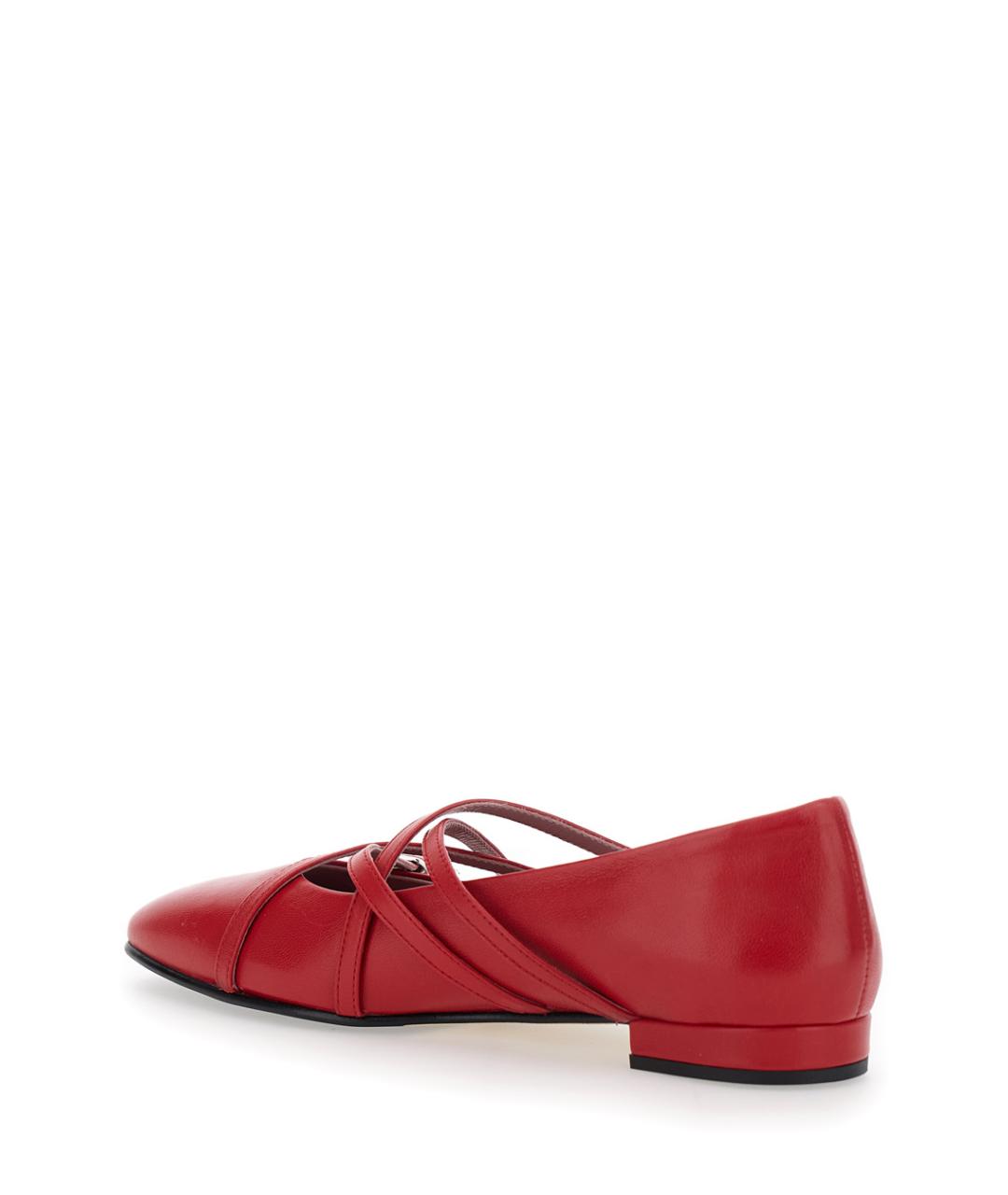 CAREL Красные кожаные балетки, фото 3