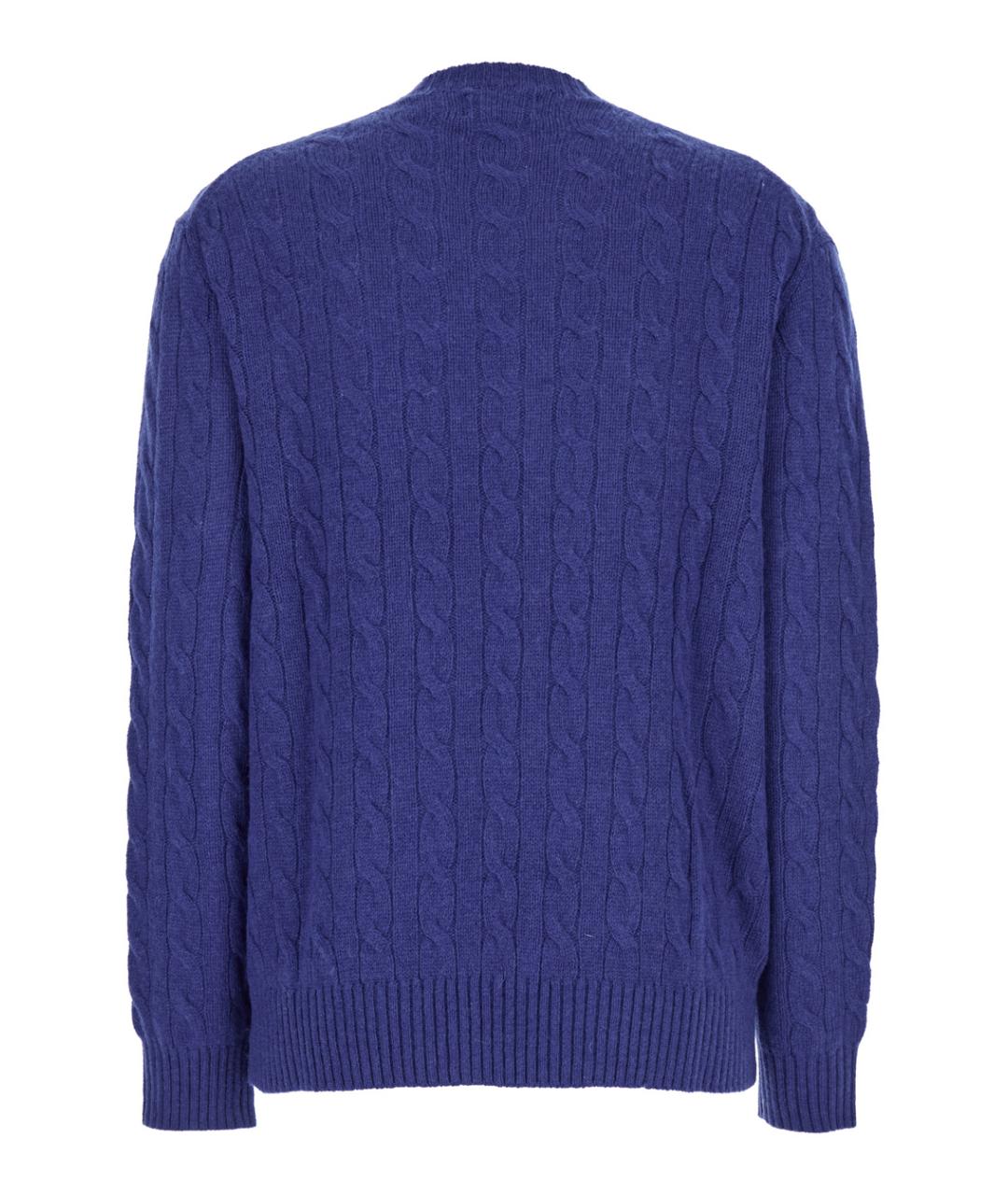 POLO RALPH LAUREN Синий шерстяной джемпер / свитер, фото 2
