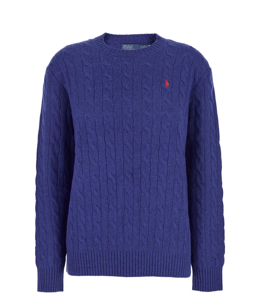 POLO RALPH LAUREN Синий шерстяной джемпер / свитер, фото 1