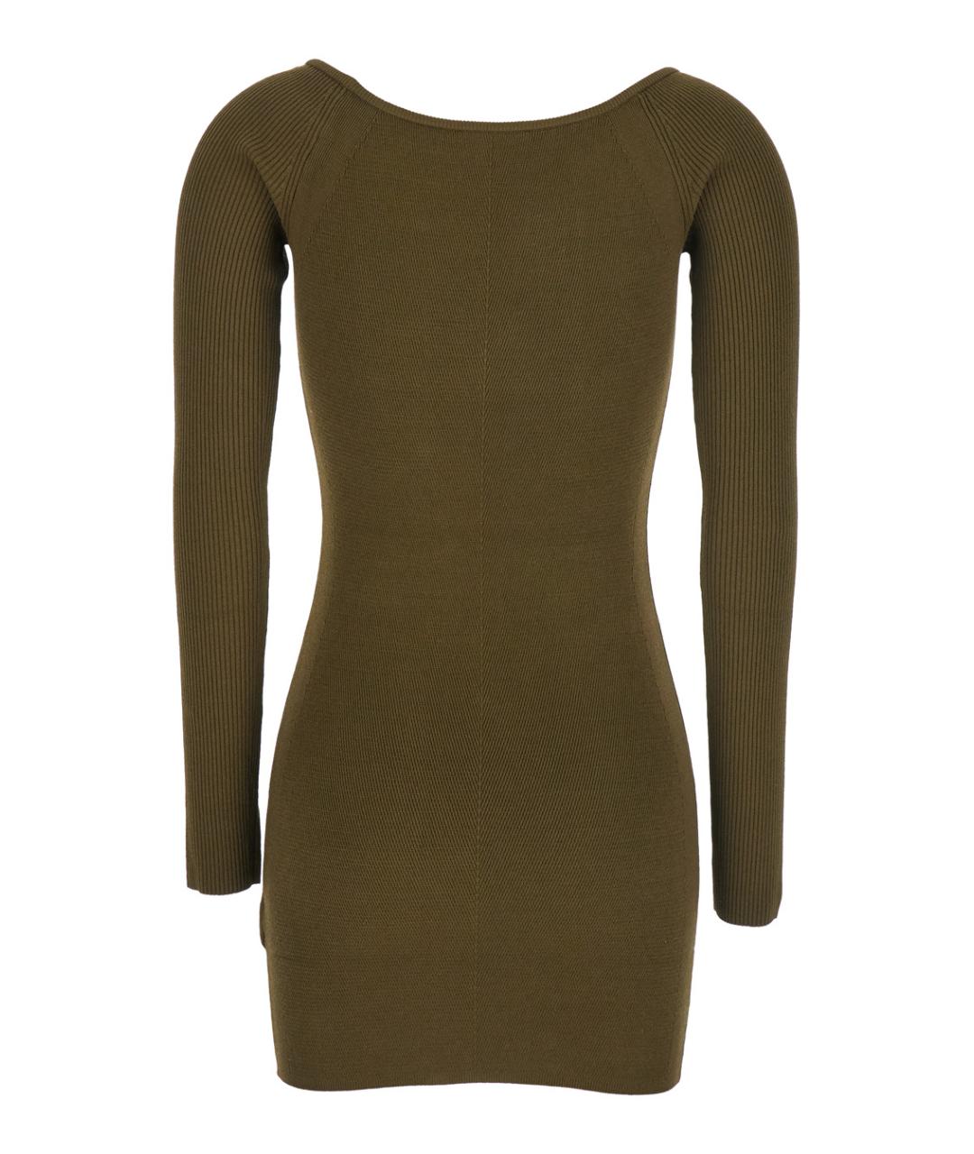 DIESEL Зеленые вискозное повседневное платье, фото 2