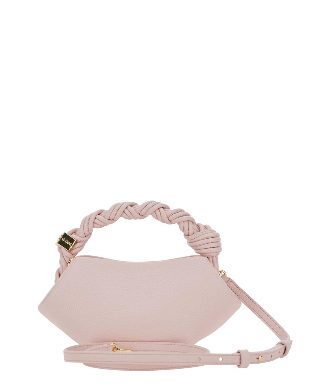 GANNI Розовая сумка с короткими ручками, фото 2