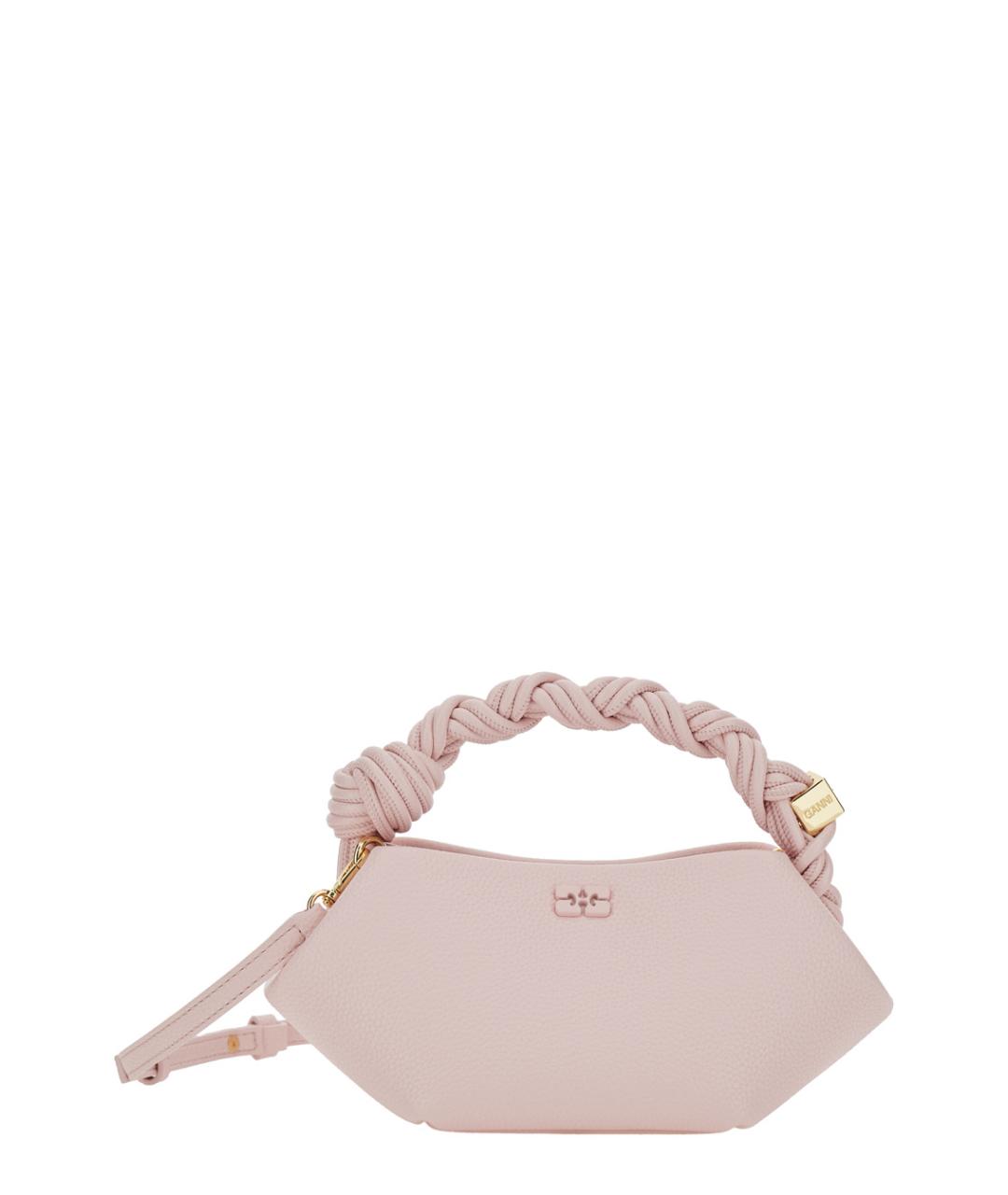 GANNI Розовая сумка с короткими ручками, фото 1