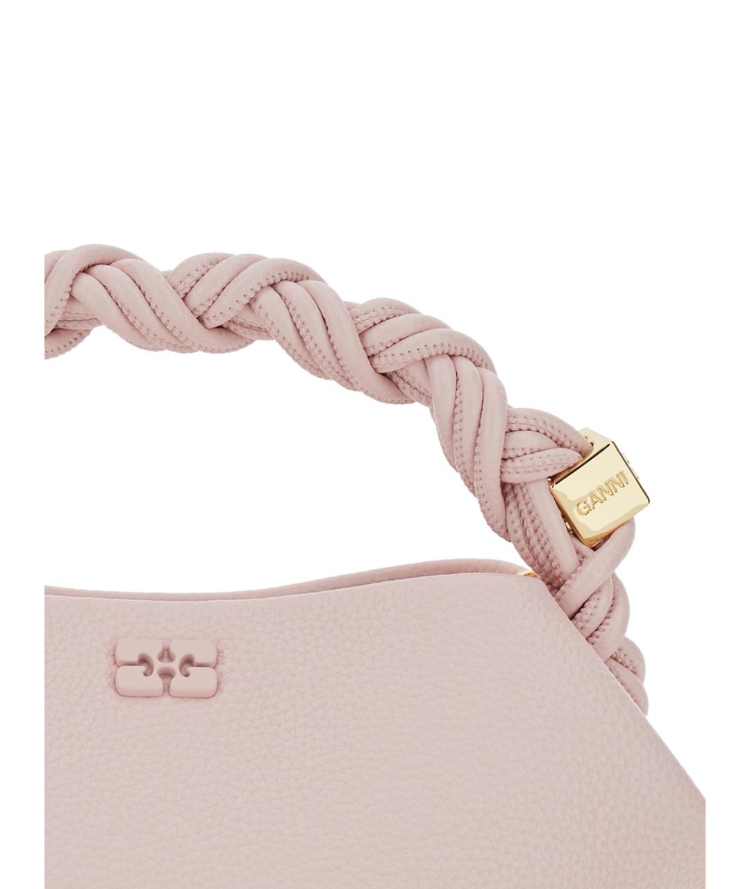 GANNI Розовая сумка с короткими ручками, фото 3