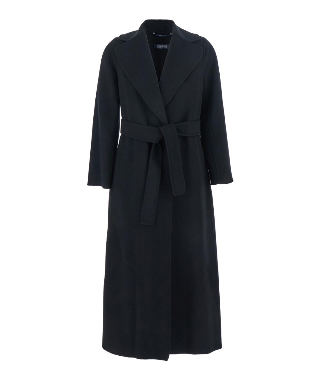 'S MAX MARA Черное шерстяное пальто, фото 1