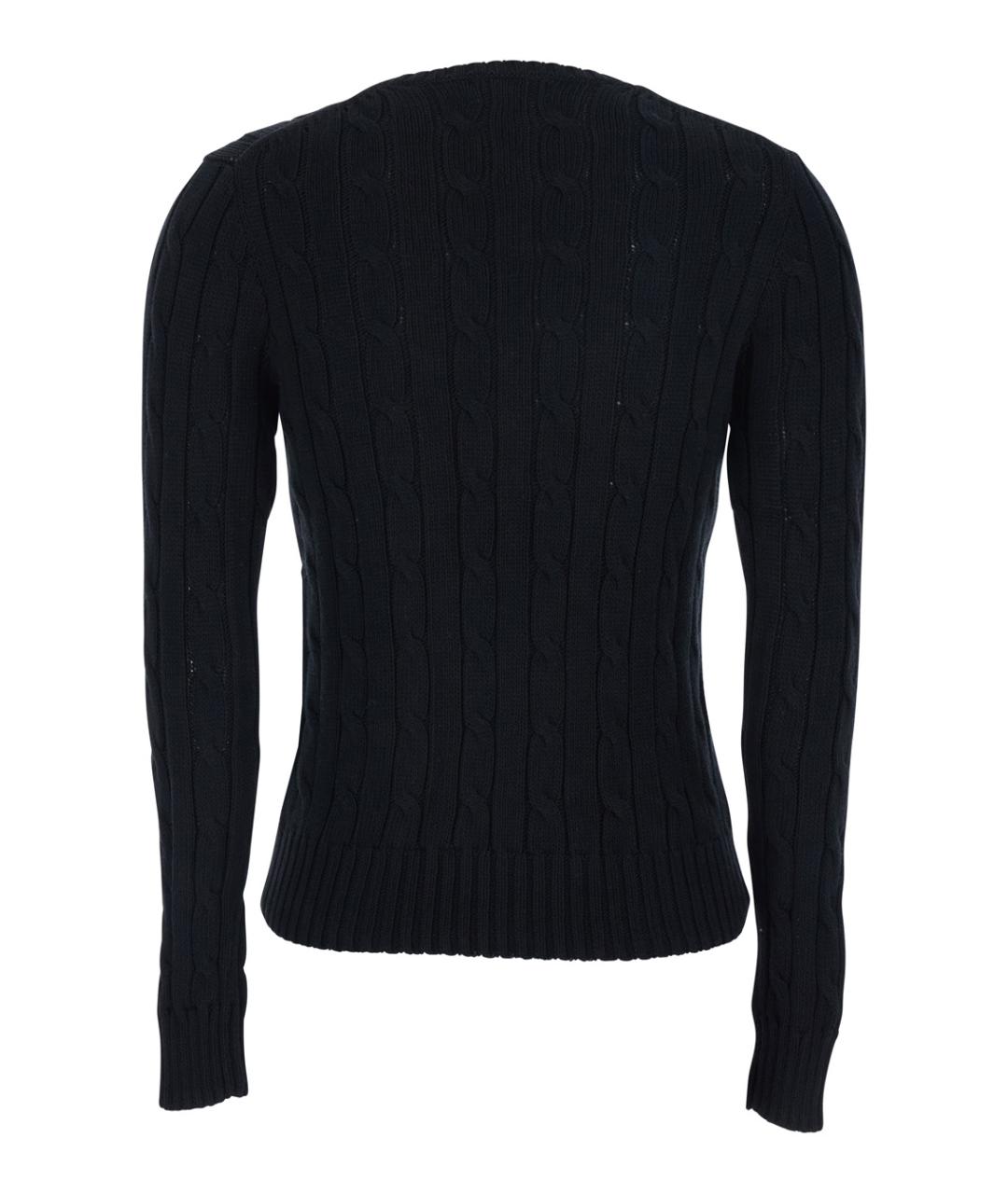 POLO RALPH LAUREN Черный хлопковый джемпер / свитер, фото 2