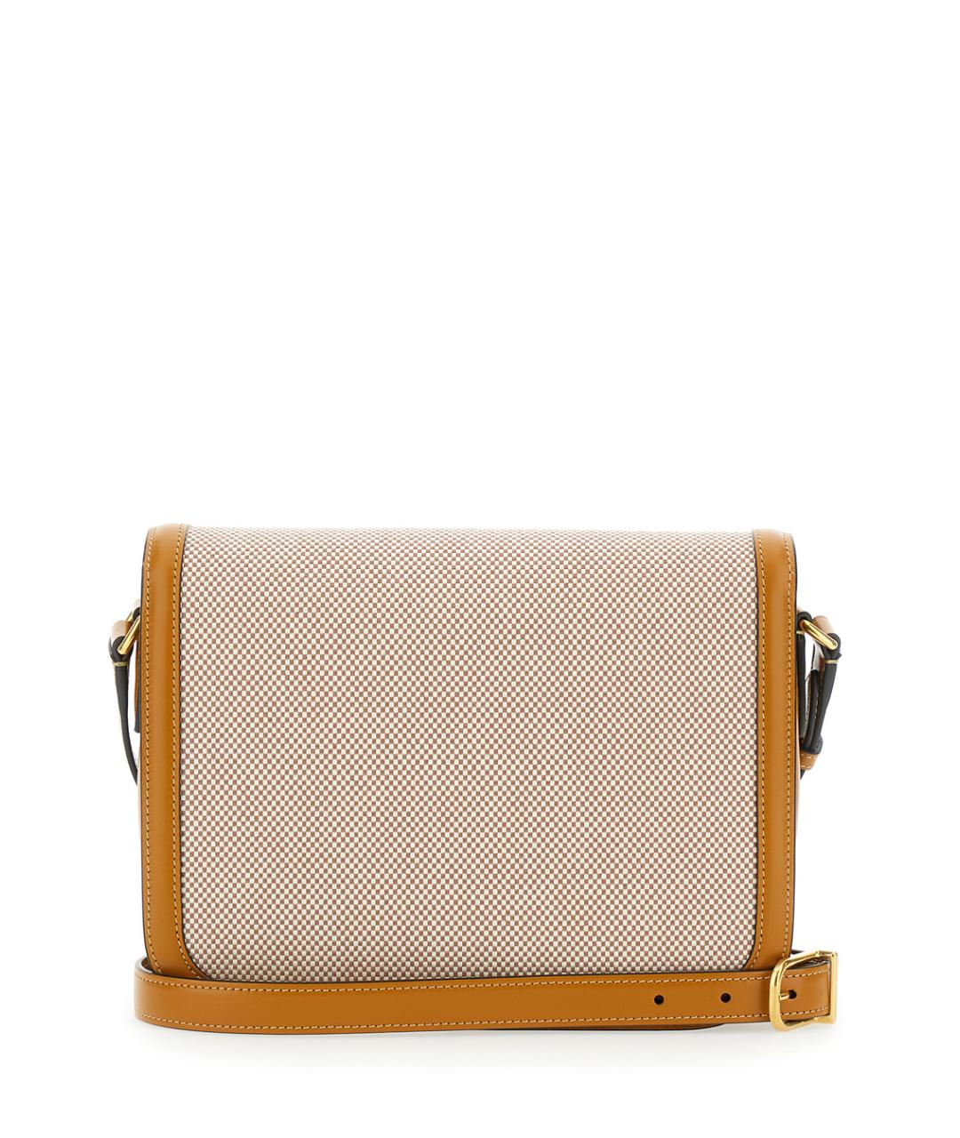 VALENTINO Бежевая кожаная сумка через плечо, фото 2