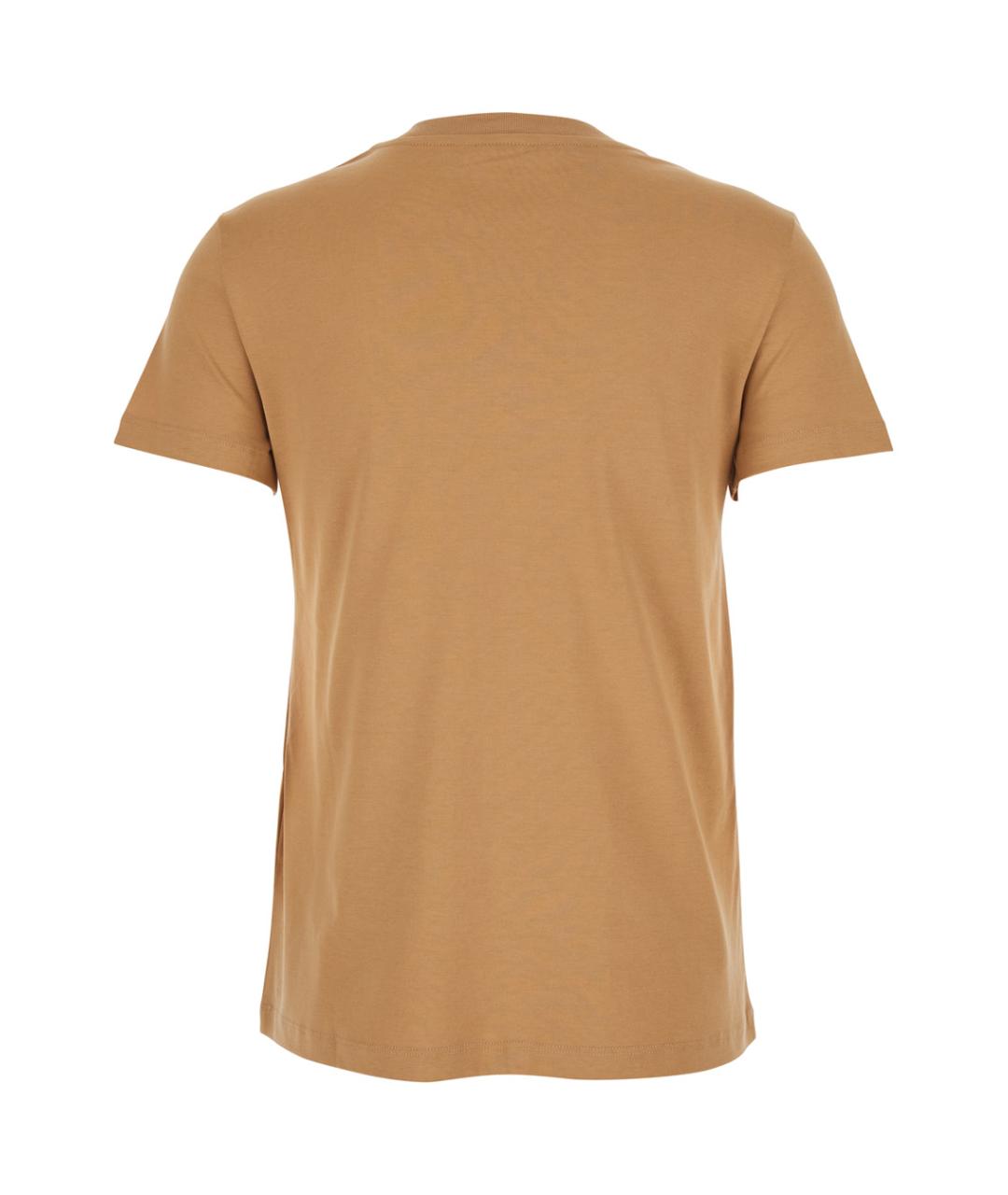 MAX MARA Горчичная хлопковая футболка, фото 2
