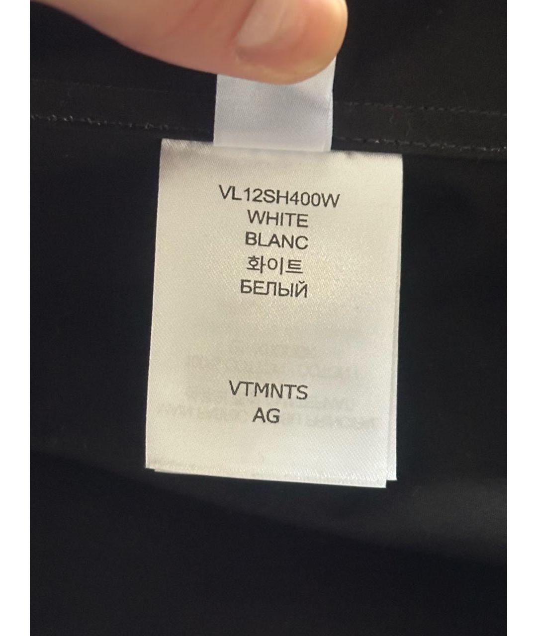 VTMNTS Черная хлопковая кэжуал рубашка, фото 7