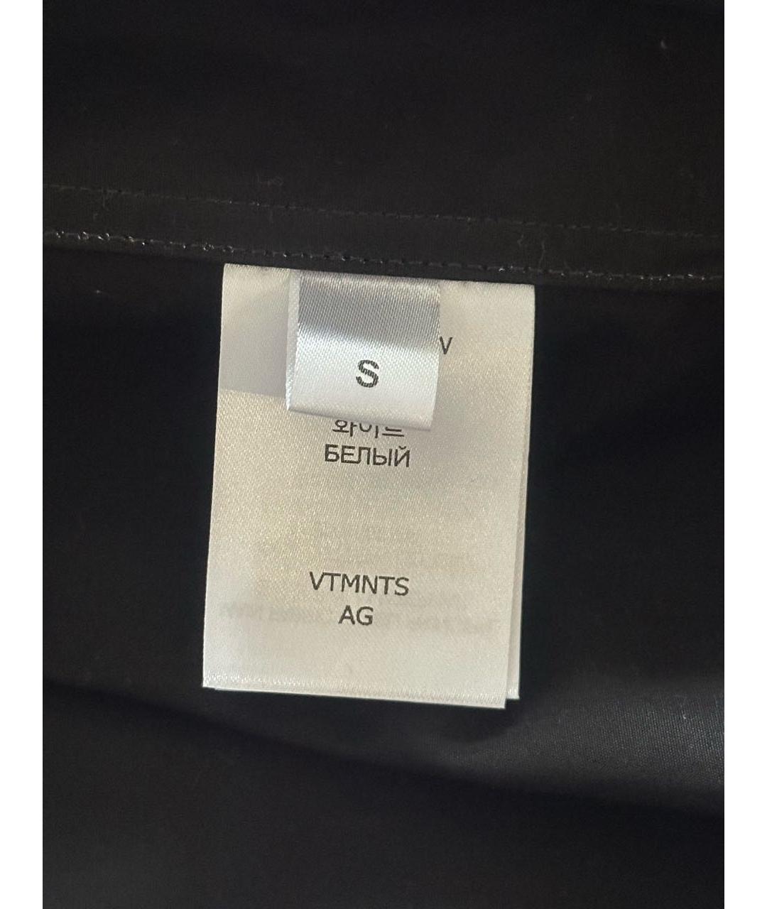 VTMNTS Черная хлопковая кэжуал рубашка, фото 8