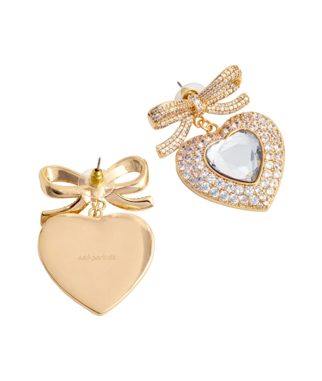 SELF-PORTRAIT Золотые металлические серьги, фото 2