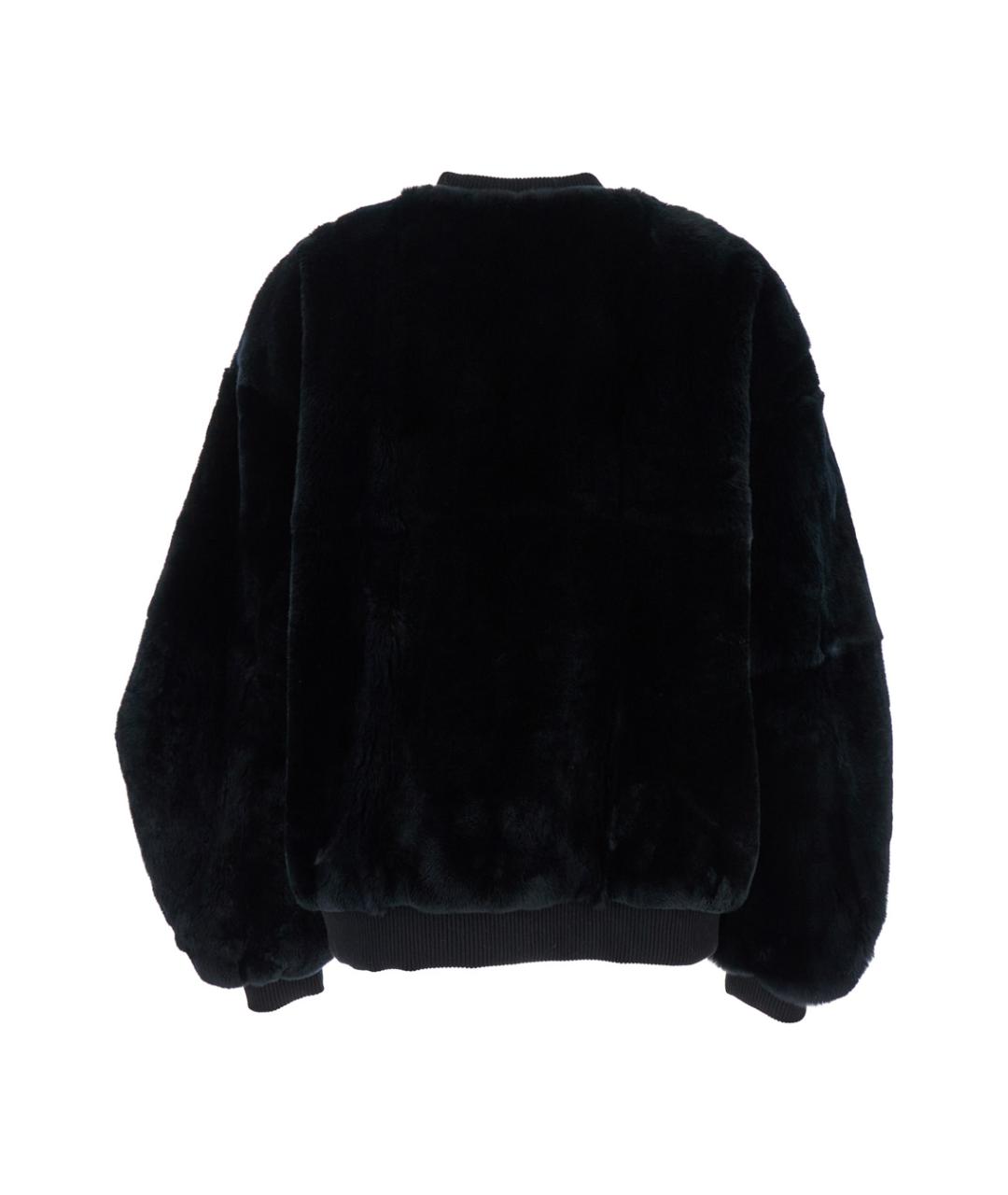 NUMERO OTTO Черная меховая шуба, фото 2