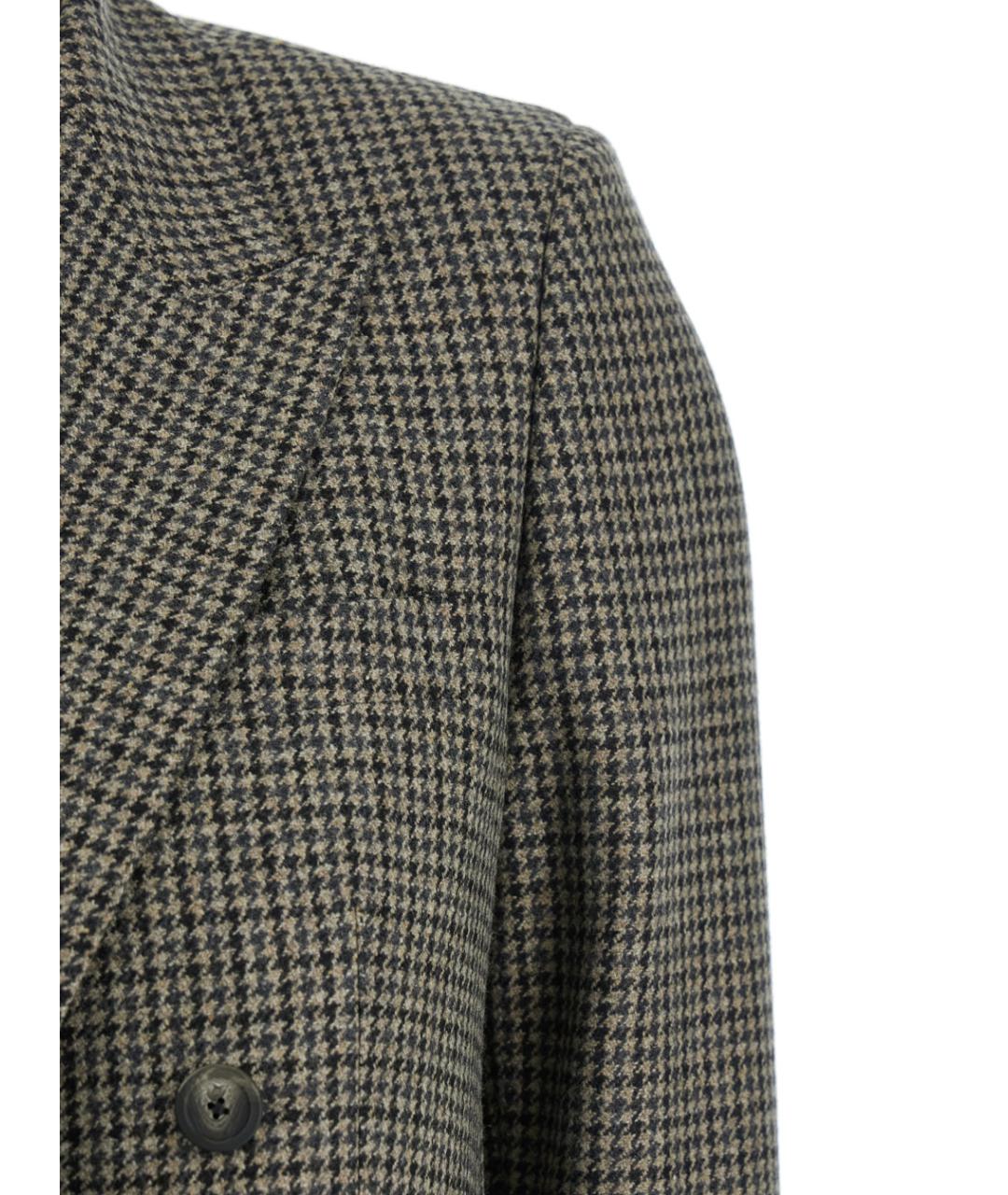 TAGLIATORE Коричневый шерстяной жакет/пиджак, фото 3