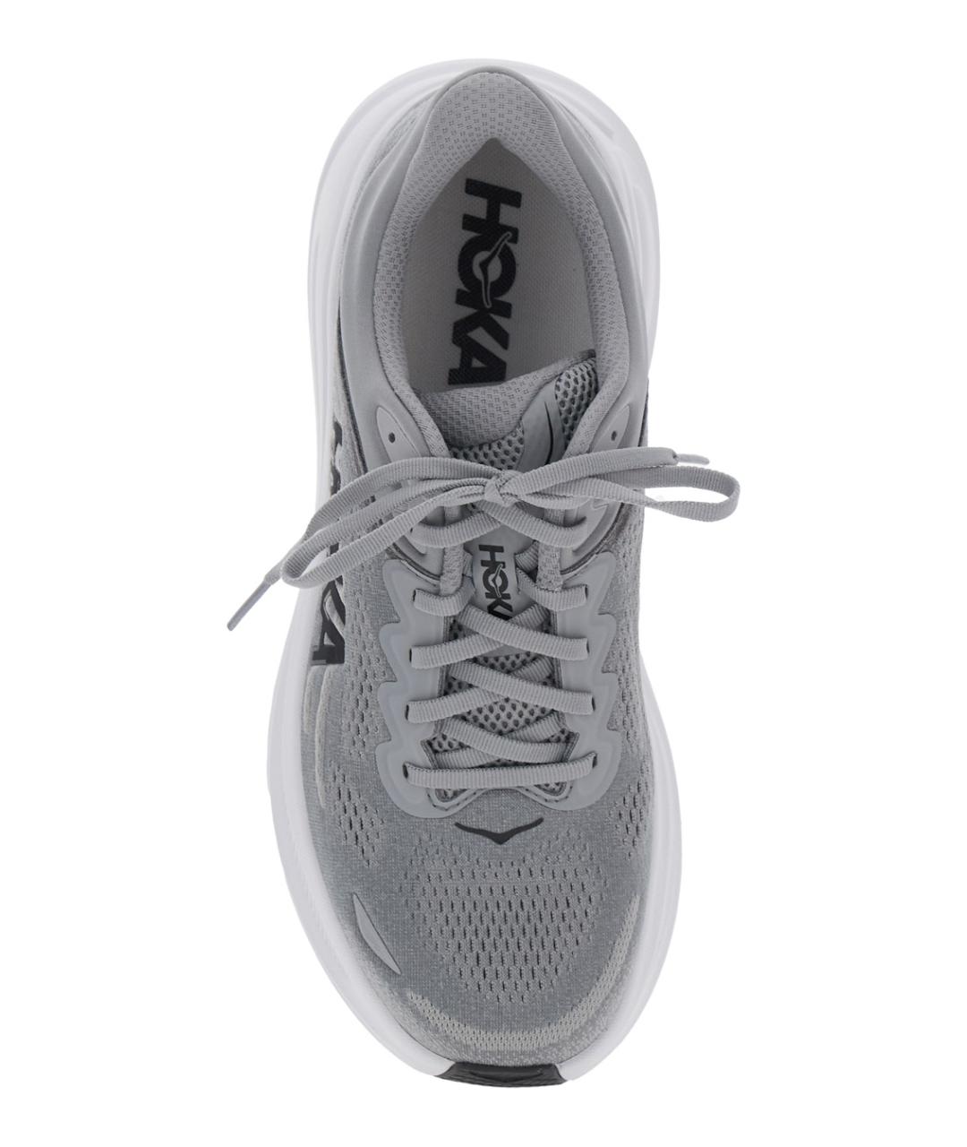 HOKA Серые текстильные кроссовки, фото 4